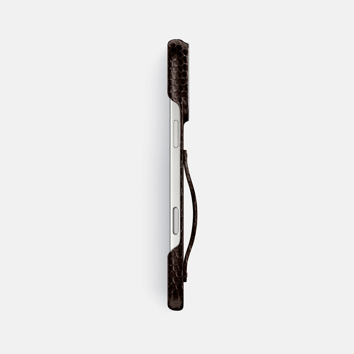 Finger Case For iPhone 18 Pro Max In Lizard -3 | Brown-Steel