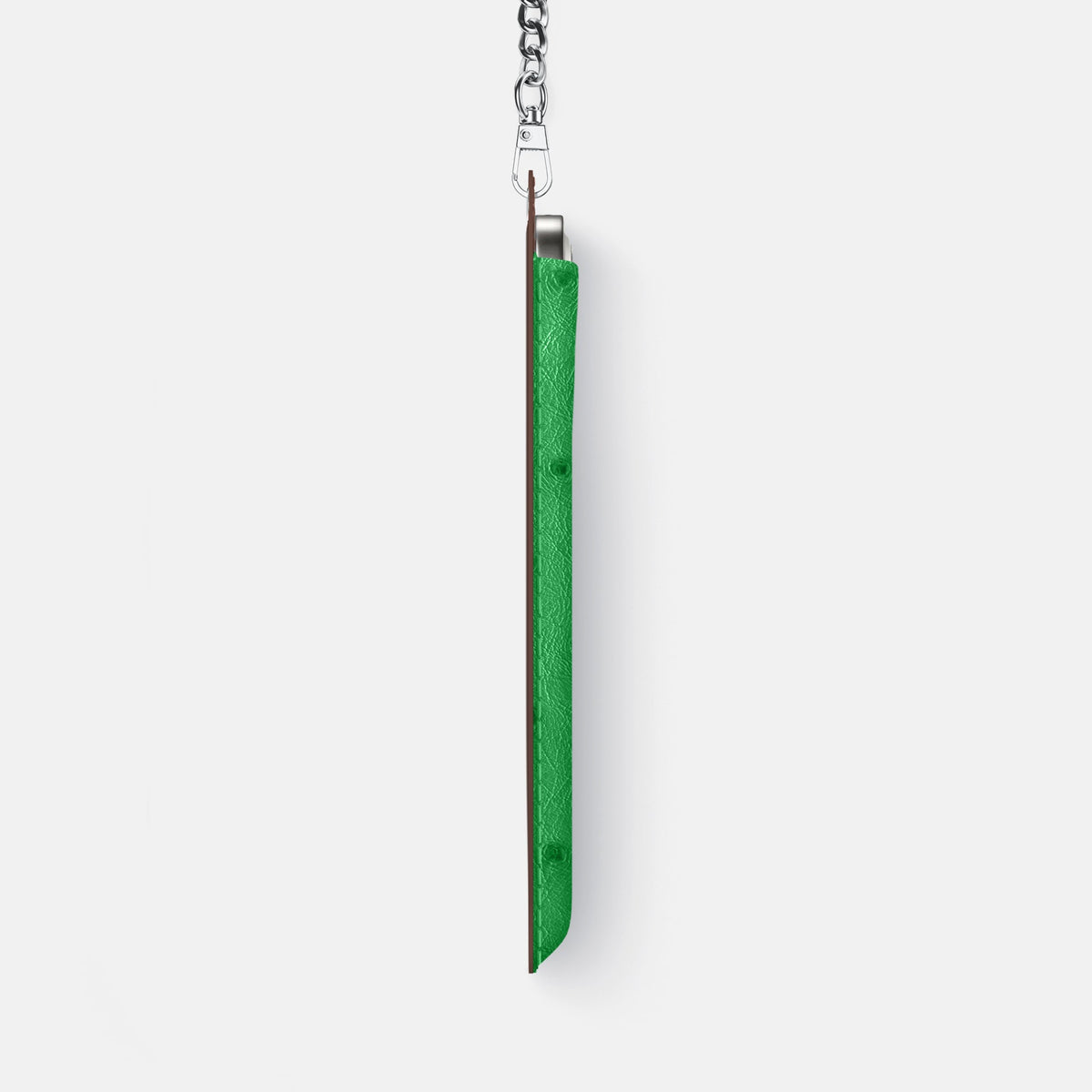 Crossbody Bag For iPhone 18 Pro Max In Ostrich -4 | Kentucky-Green-Steel