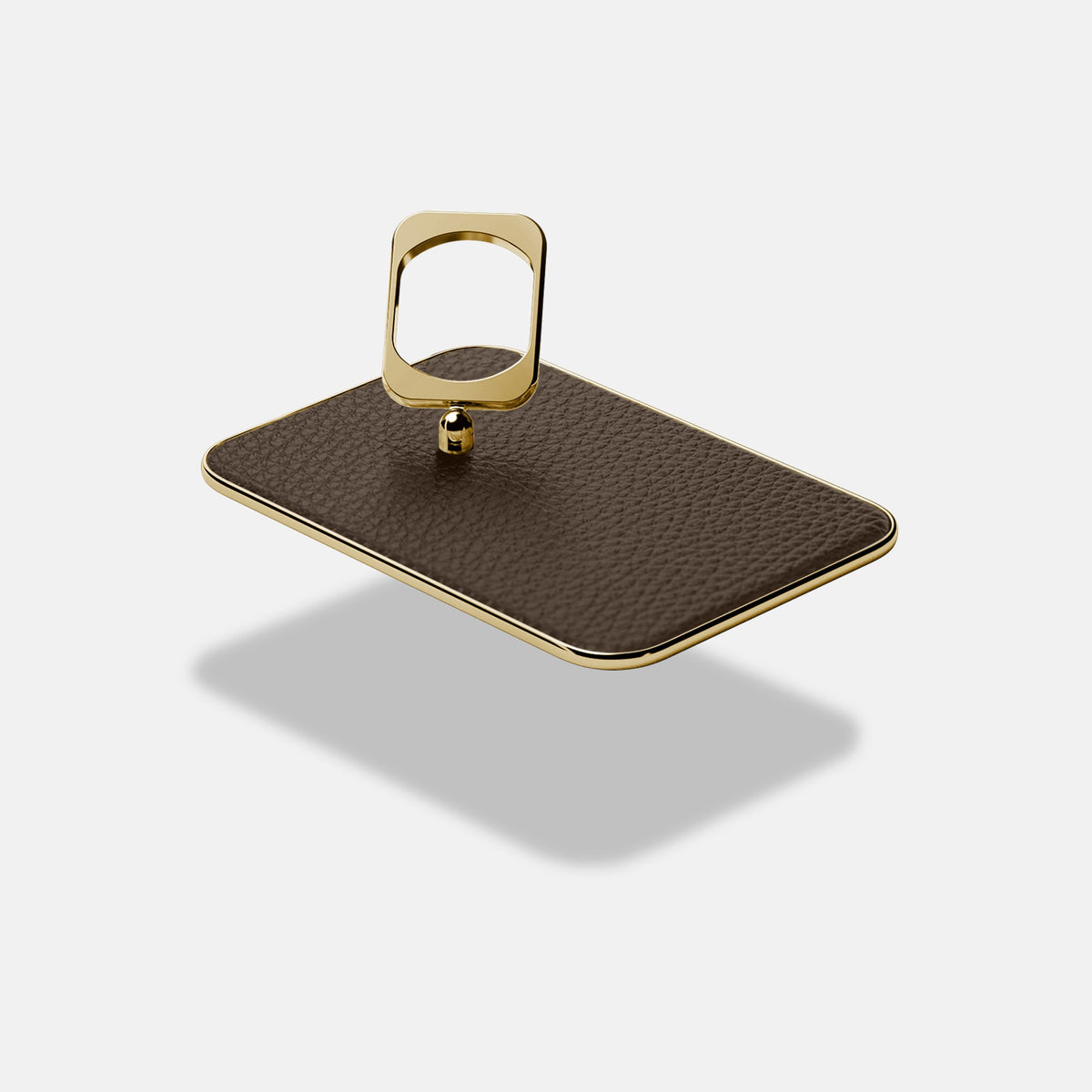 MagSafe Ring For iPhone 18 Pro In Calf -4 | Dark-Brown-Gold