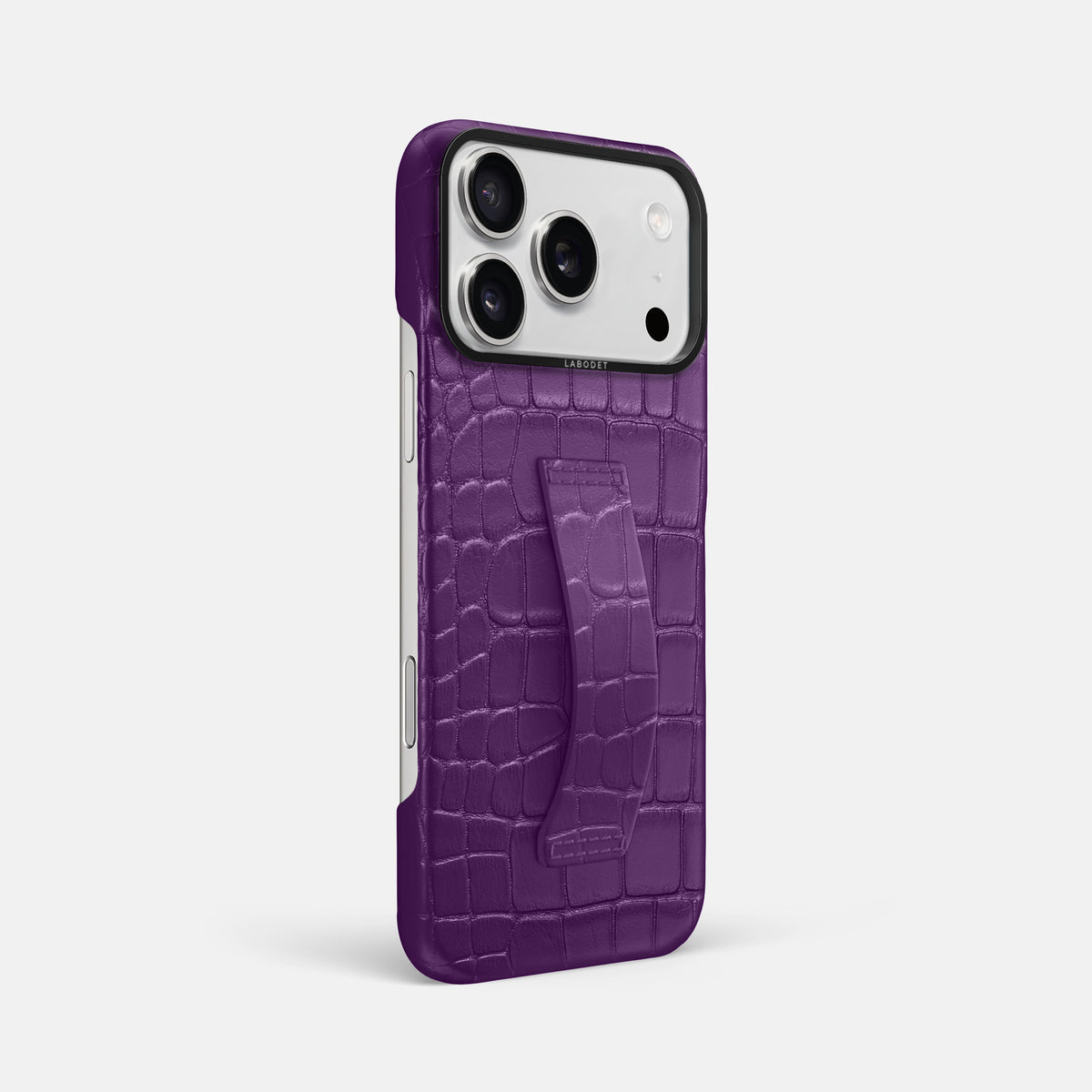 Finger Case For iPhone 17 Pro Max In Alligator -2 | Purple-Black
