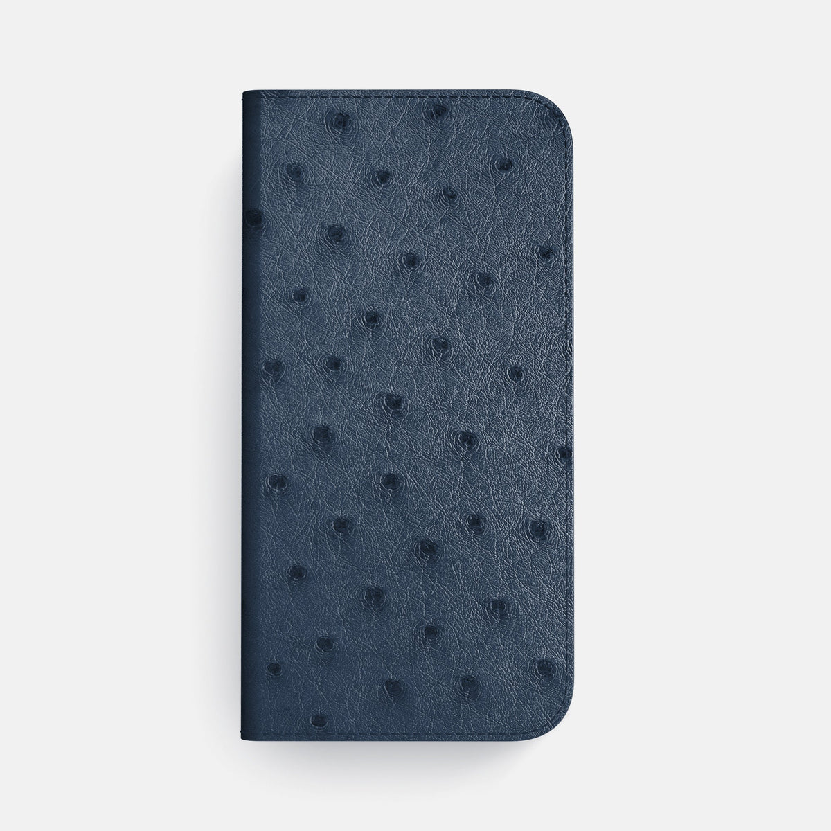 Folio Slim Case For iPhone 18 Pro Max In Ostrich -4 | Navy-Blue