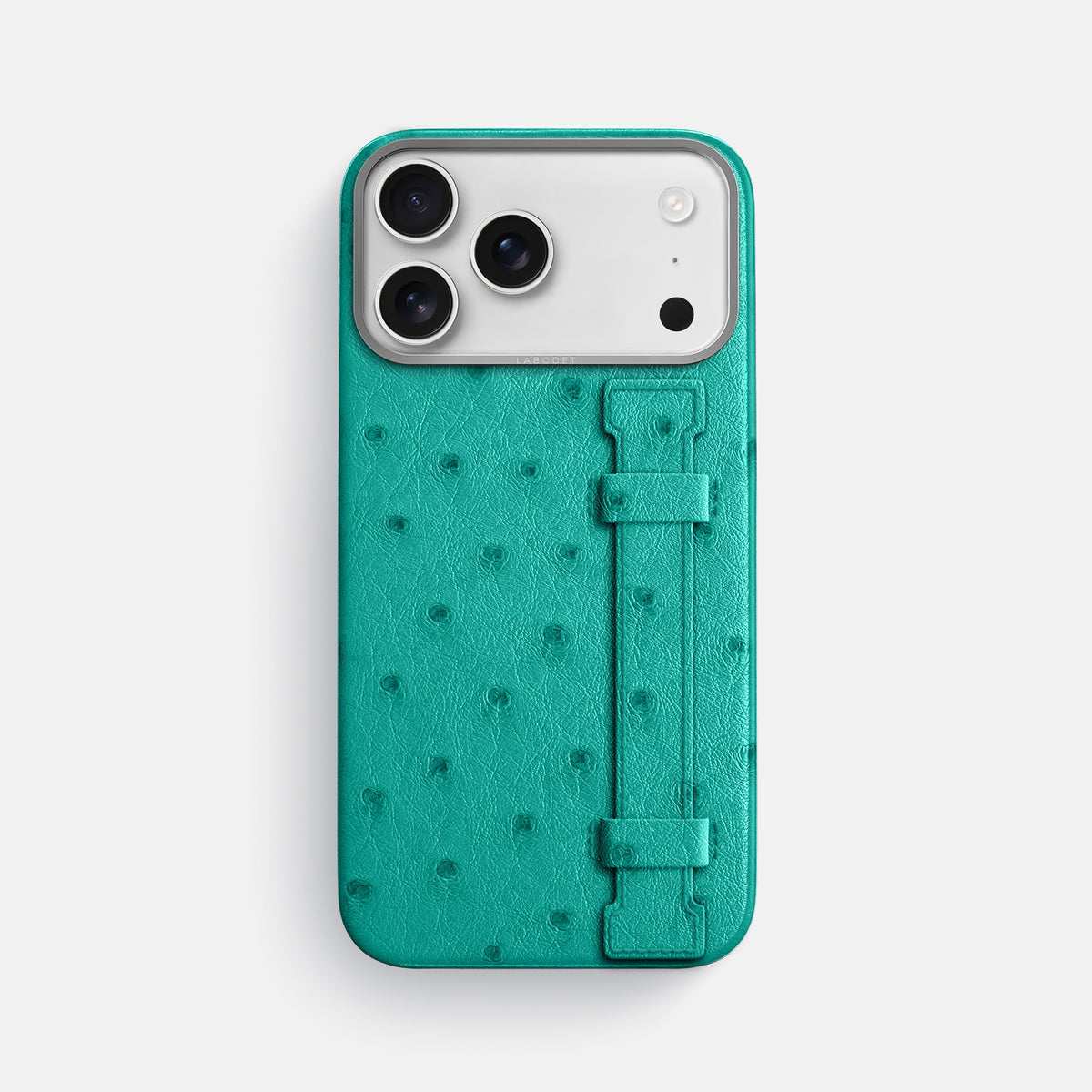 Handle Case For iPhone 17 Pro Max In Ostrich -1 | Turquoise-Steel