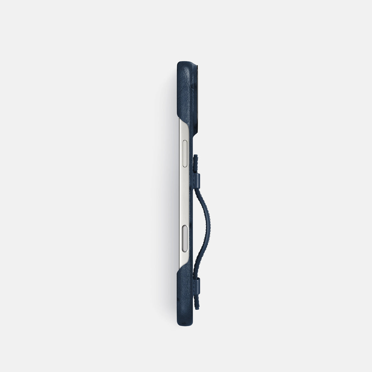 Handle Case For iPhone 17 Pro In Ostrich -3 | Navy-Blue-Black