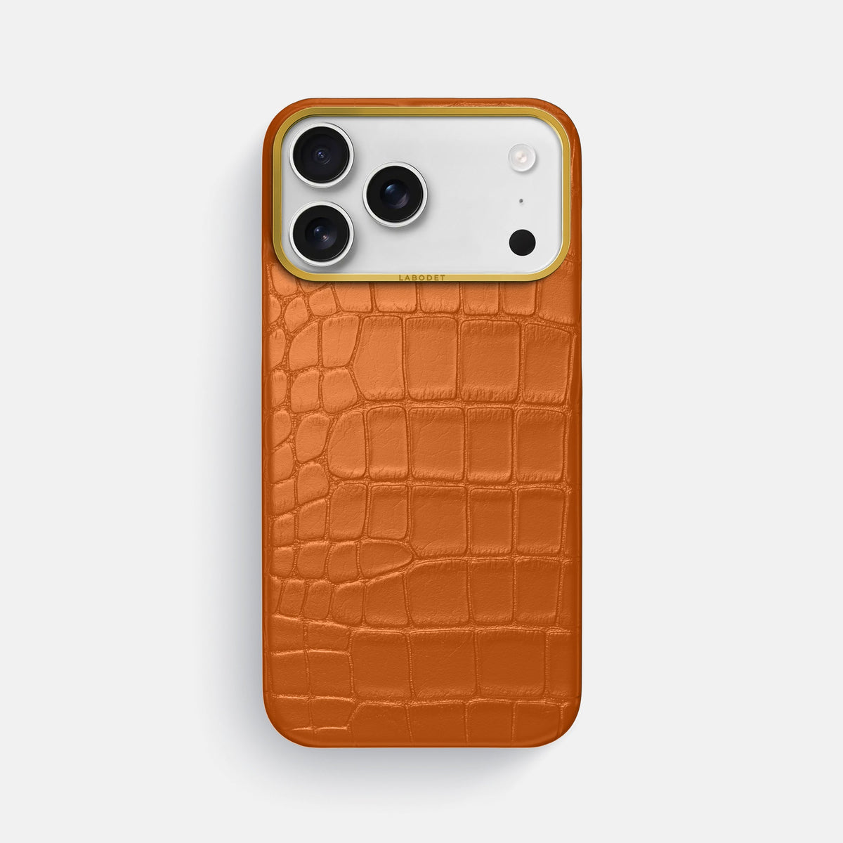 Classic Case For iPhone 18 Pro Max In Alligator -1 | Orange-Gold