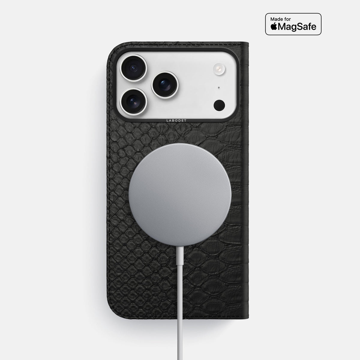 Folio Case For iPhone 18 Pro Max In Python -3 | Black-Black