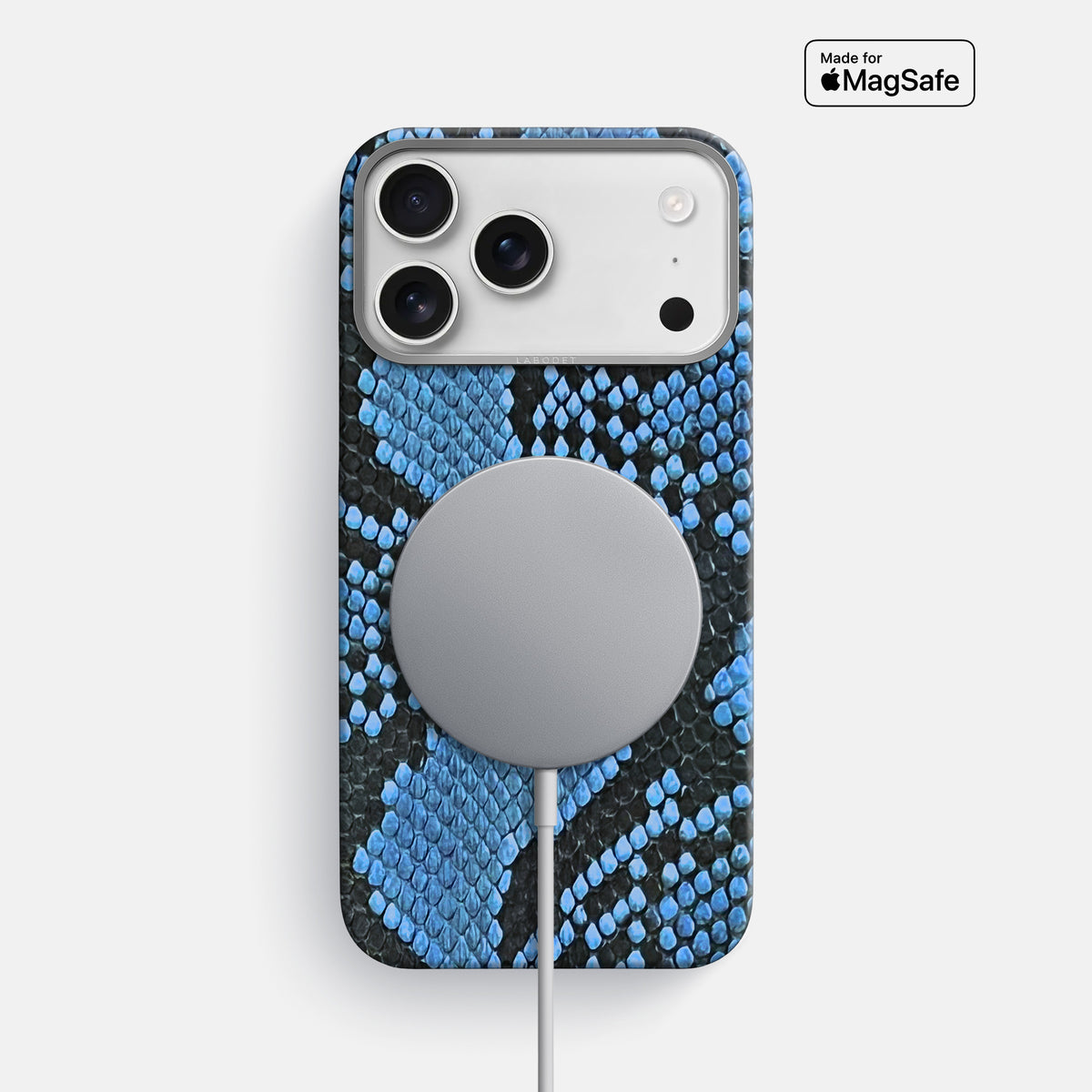 Classic Case For iPhone 17 Pro Max In Deluxe Python -5 | Blue-Jeans-Steel