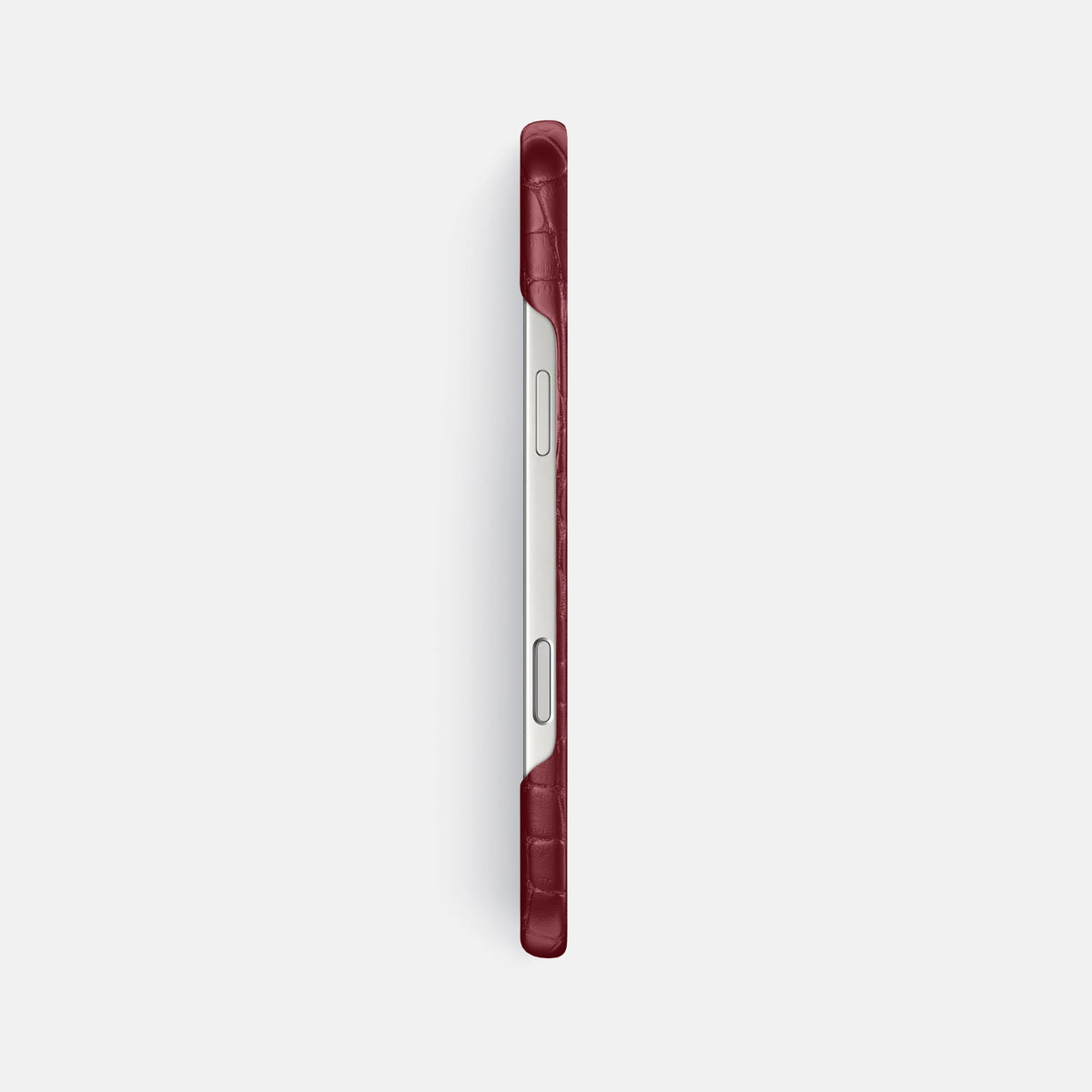 Slim Case For iPhone 18 Pro Max In Alligator -3 | Burgundy