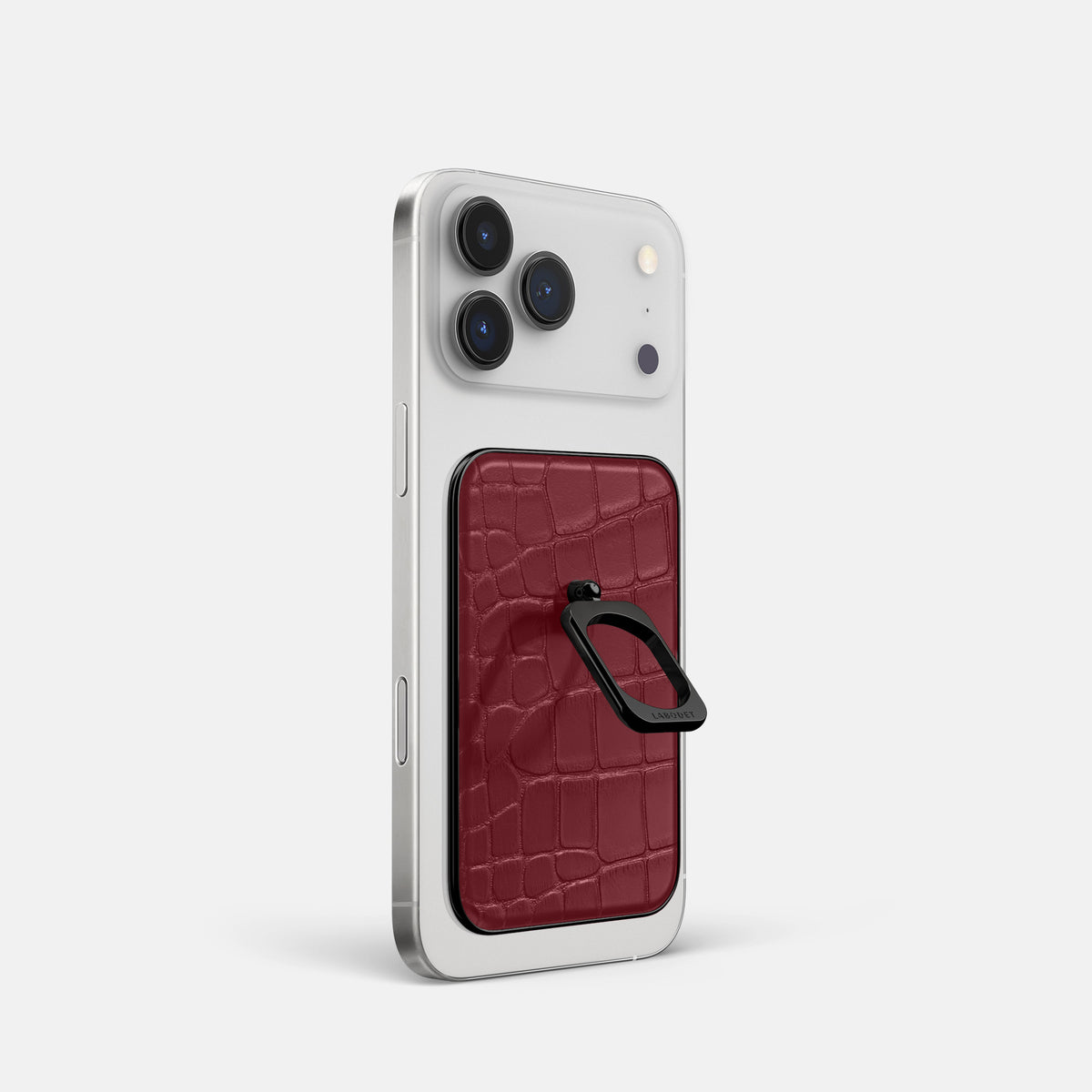 MagSafe Ring For iPhone 17 Pro In Alligator -2 | Burgundy-Black