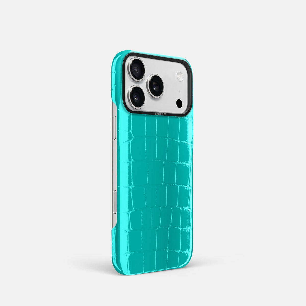 Classic Case For iPhone 18 Pro In Shiny Alligator -2 | Mint-Black
