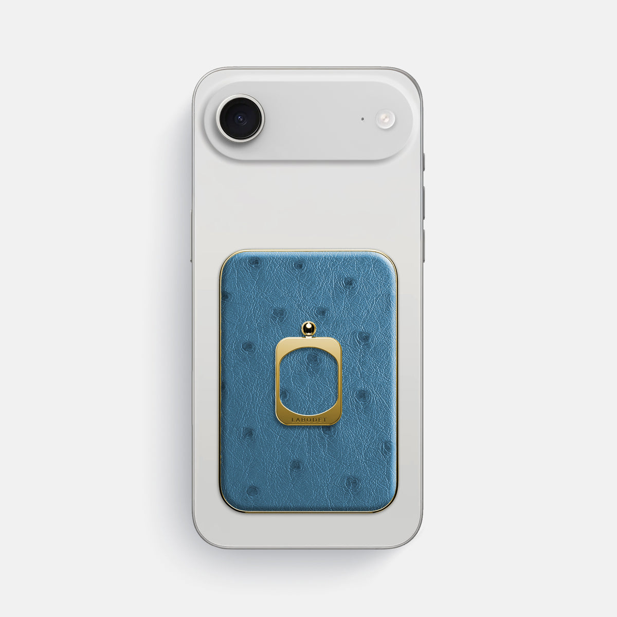 MagSafe Ring For iPhone 17 Air In Ostrich -2 | Blue-Jeans-Gold