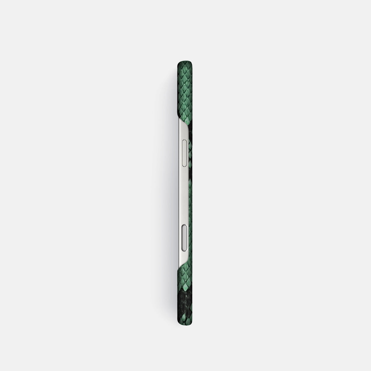 Slim Case For iPhone 17 Pro In Deluxe Python -3 | Forest-Green