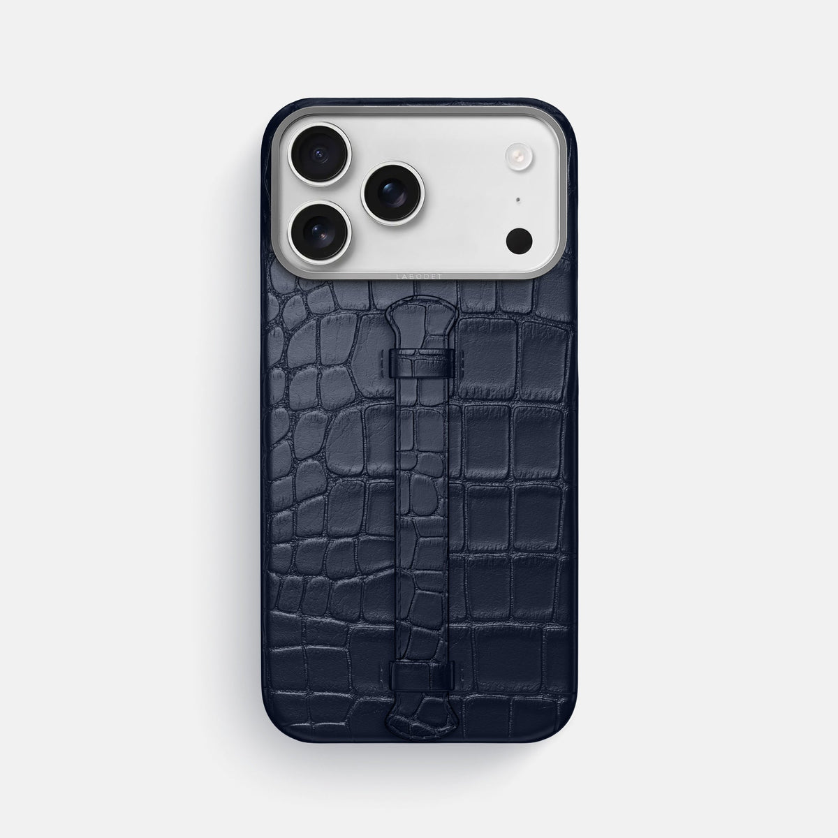 Center Handle For iPhone 18 Pro Max In Alligator -1 | Navy-Blue-Steel