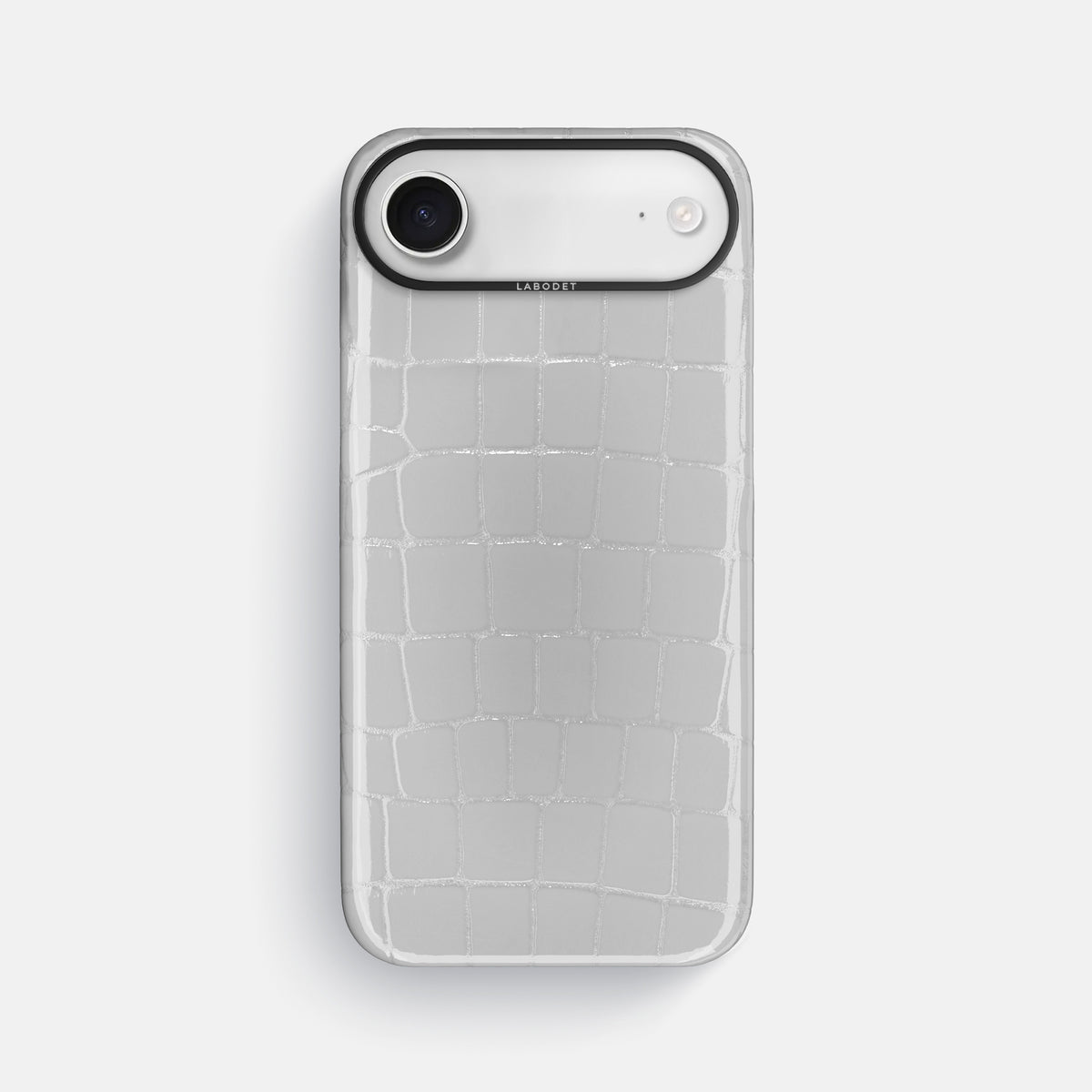 Classic Case For iPhone 17 Air In Shiny Alligator -1 | White-Black
