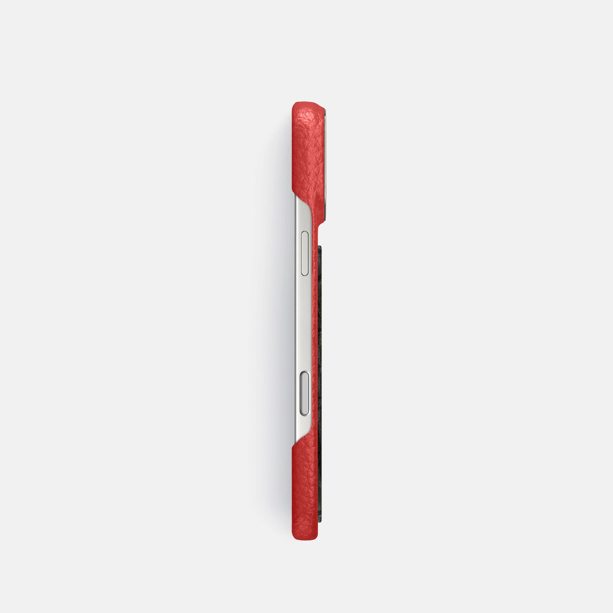 Classic Case With Carbon Dragon For iPhone 18 Pro In Calf -3 | Red-Steel