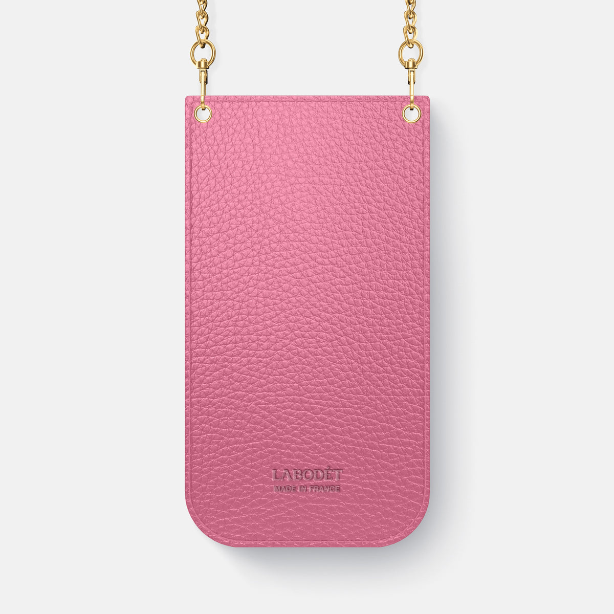 Crossbody Bag For iPhone 17 Pro Max In Calf -3 | Pink-Gold