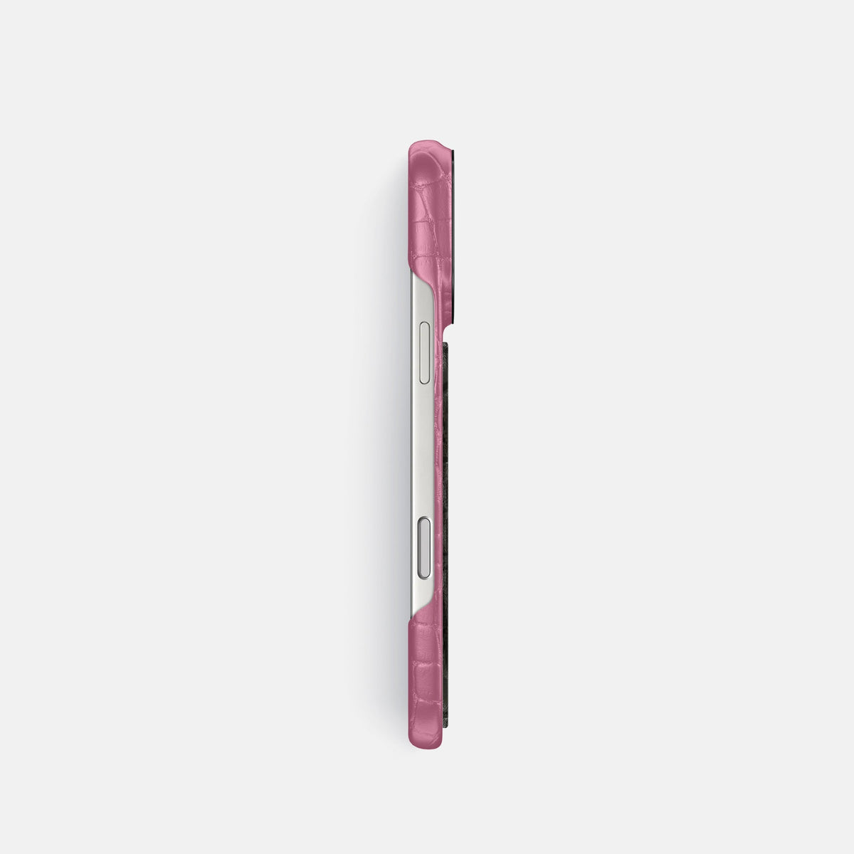 Classic Case With Carbon Dragon For iPhone 18 Pro In Alligator -3 | Pink-Lagoon-Black