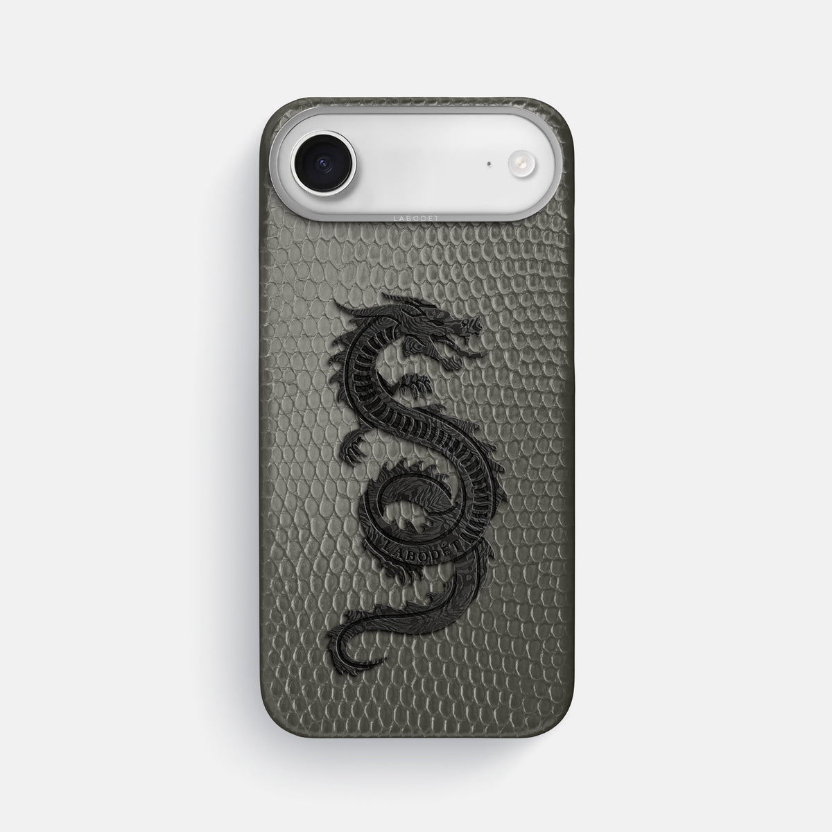 Classic Case With Carbon Dragon For iPhone 17 Air In Lizard -1 | Grey-Steel