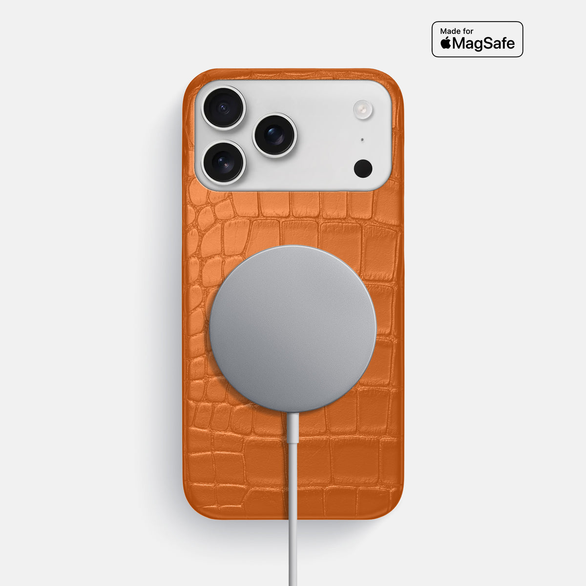 Slim Case For iPhone 17 Pro Max In Alligator -5 | Orange