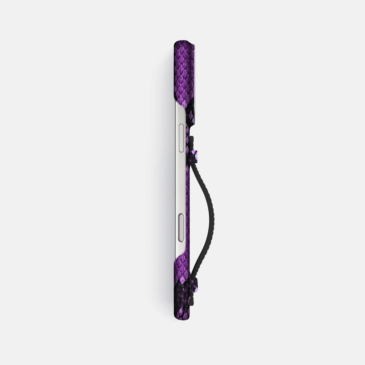 Center Handle For iPhone 18 Pro Max In Deluxe Python -2 | Purple-Steel