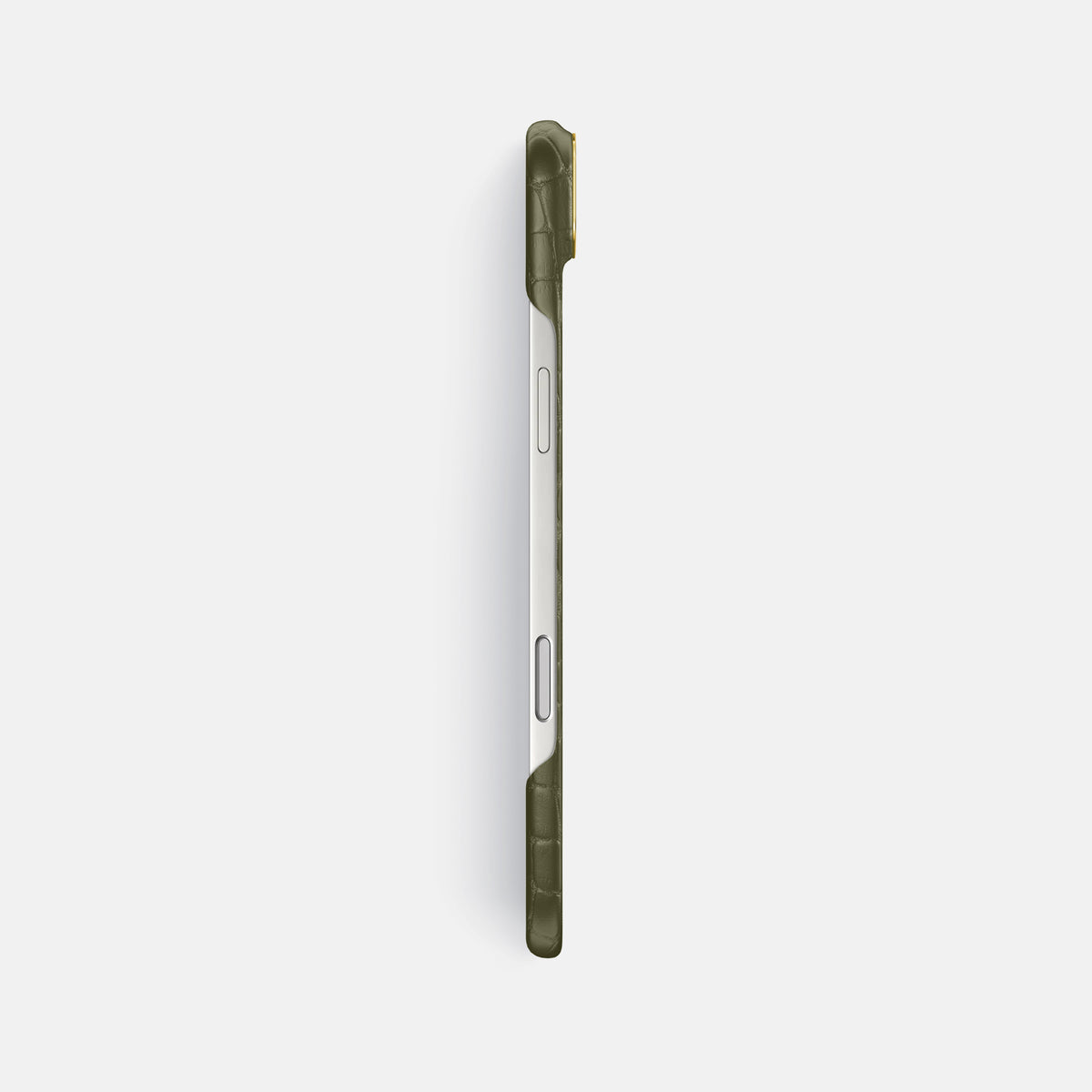 Classic Case For iPhone 17 Air In Alligator -3 | Kaki-Green-Gold
