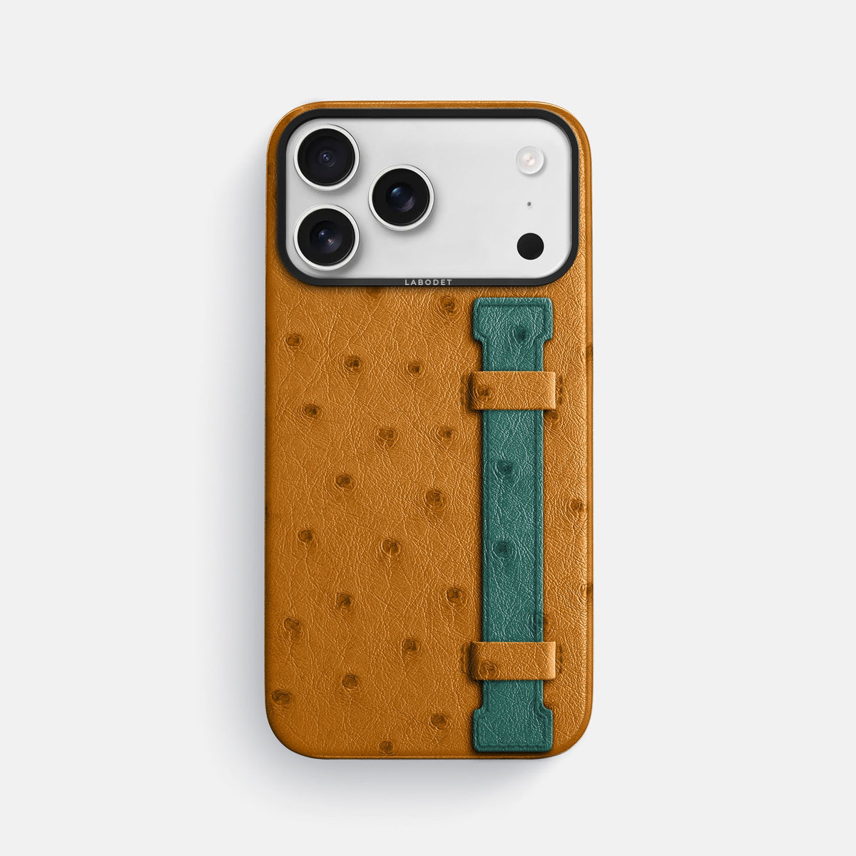 Handle Case Coloré For iPhone 18 Pro Max In Ostrich -1 | Chestnut-Black