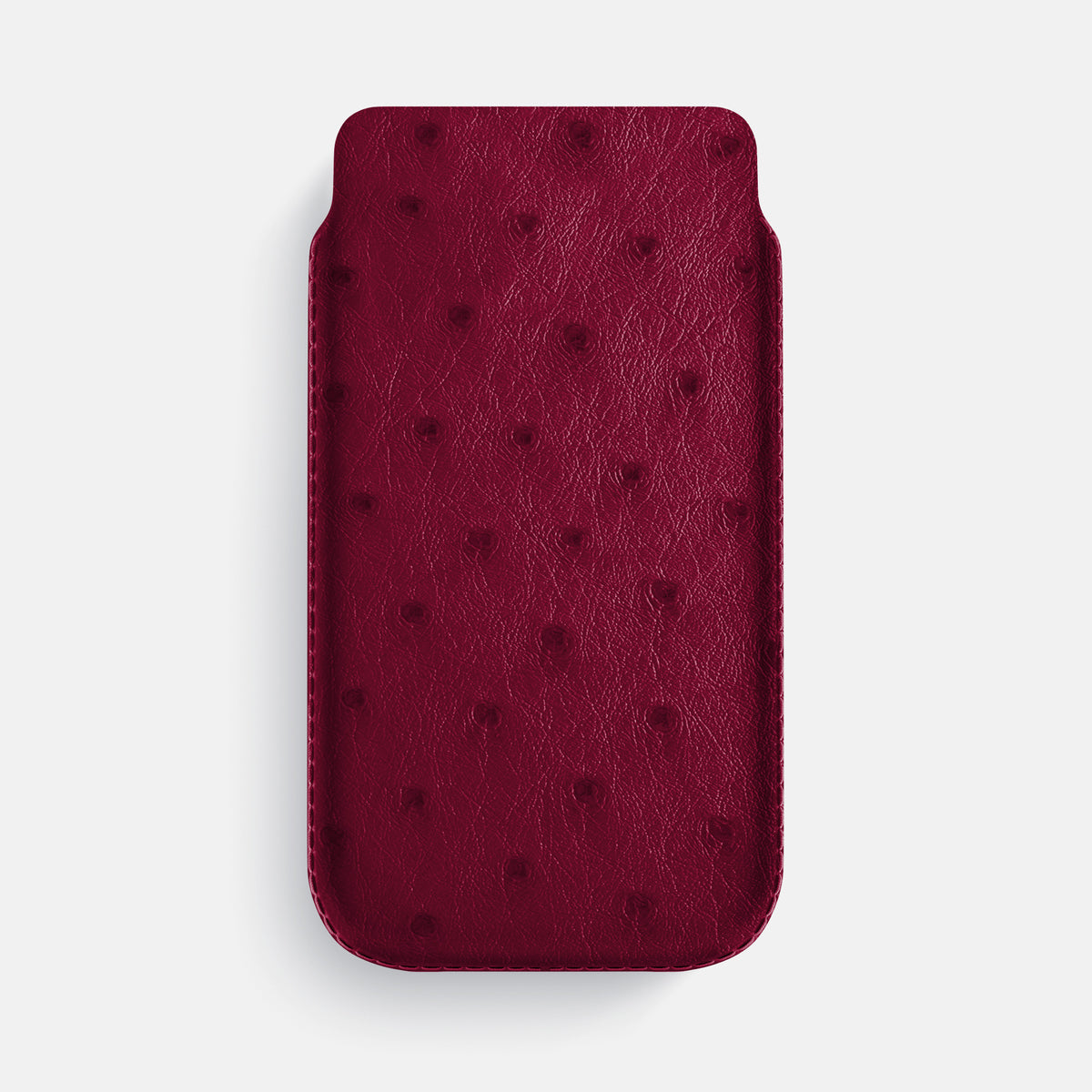 Pouch Case For iPhone 17 Pro Max In Ostrich -1 | Bordeaux