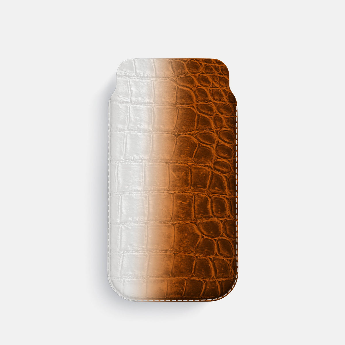 Pouch Case For iPhone 17 Pro In Himalayan Crocodile