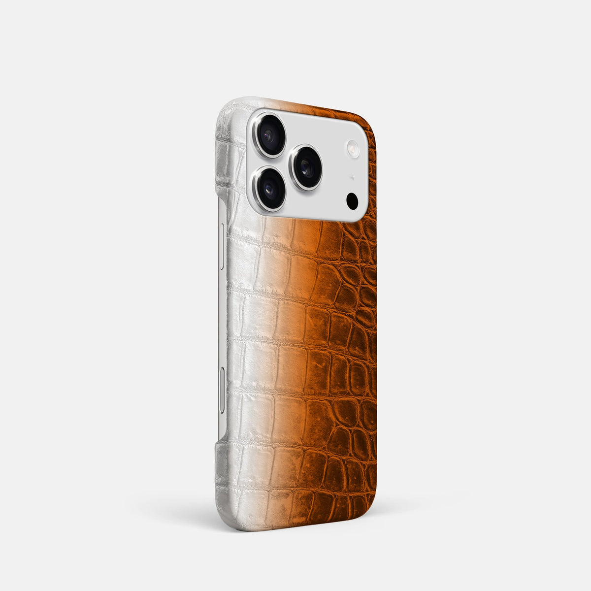 Slim Case For iPhone 18 Pro In Himalayan Crocodile -2 | Orange