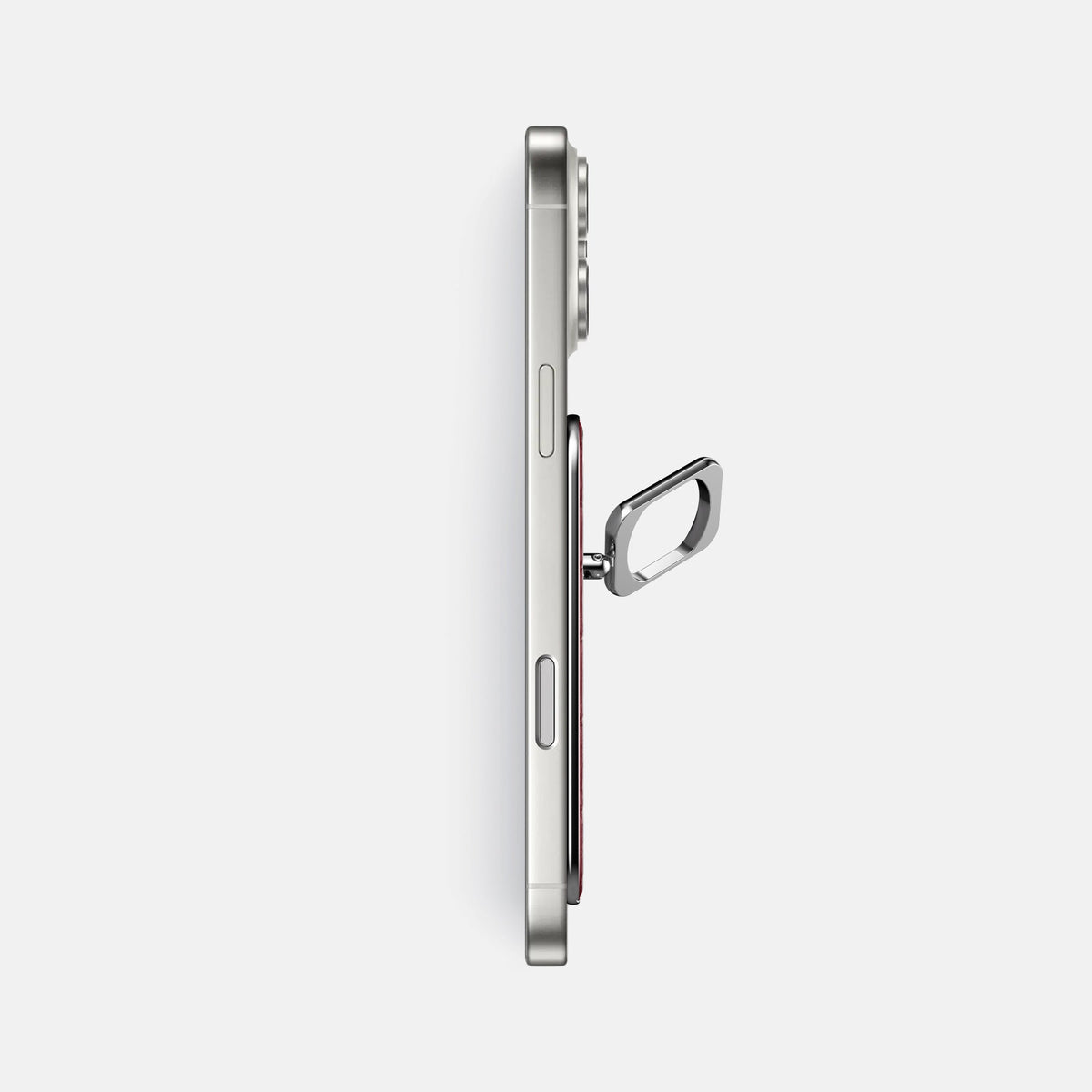 MagSafe Ring For iPhone 18 Pro Max In Alligator -3 | Burgundy-Steel