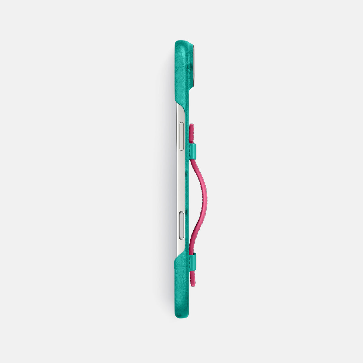 Handle Case Coloré For iPhone 17 Air In Ostrich -3 | Turquoise-Steel