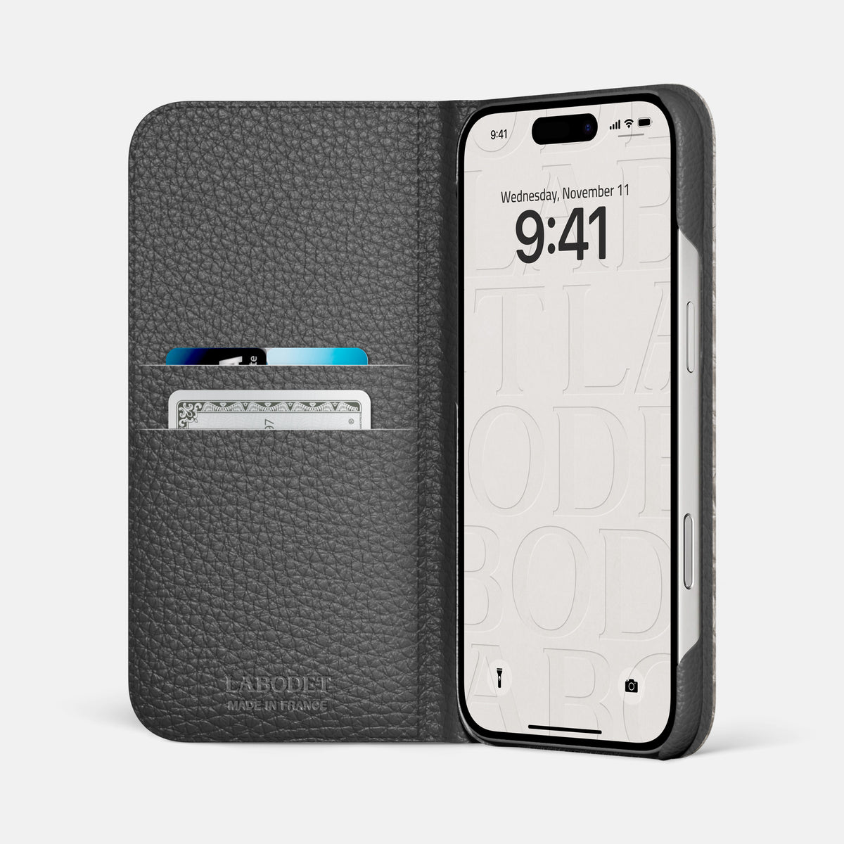 Folio Case For iPhone 17 Pro Max In Himalayan Crocodile -2 | Ice-Blue-Steel