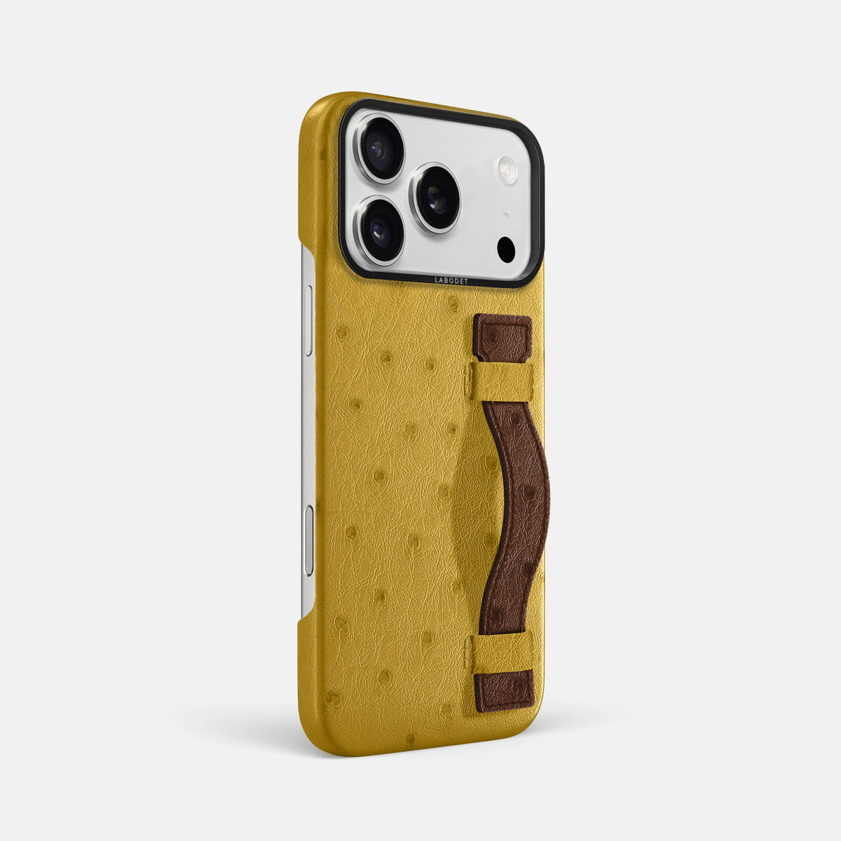 Handle Case Coloré For iPhone 18 Pro Max In Ostrich -2 | Gold-Black