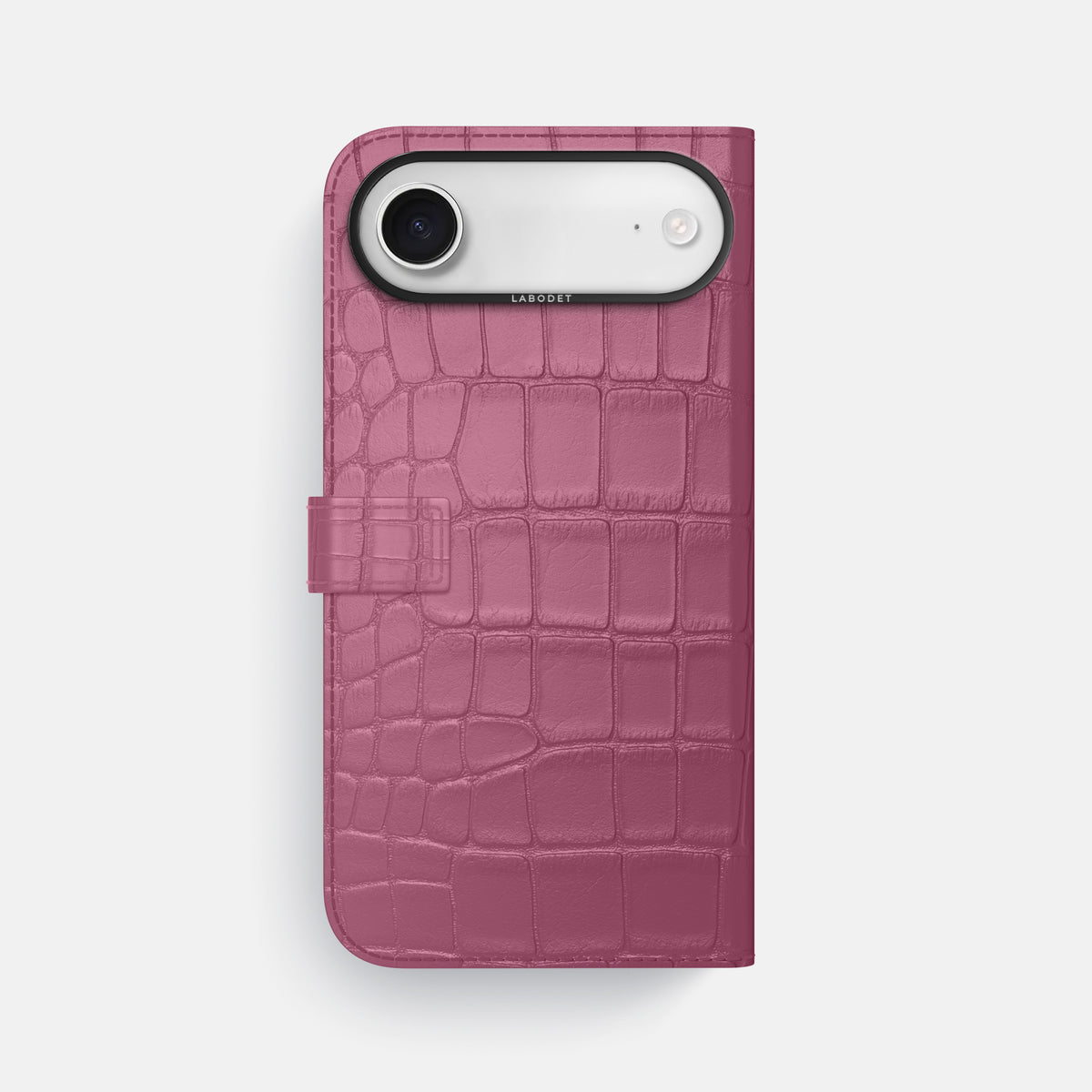 Folio Case with Clasp For iPhone 17 Air In Alligator -3 | Pink-Lagoon-Black