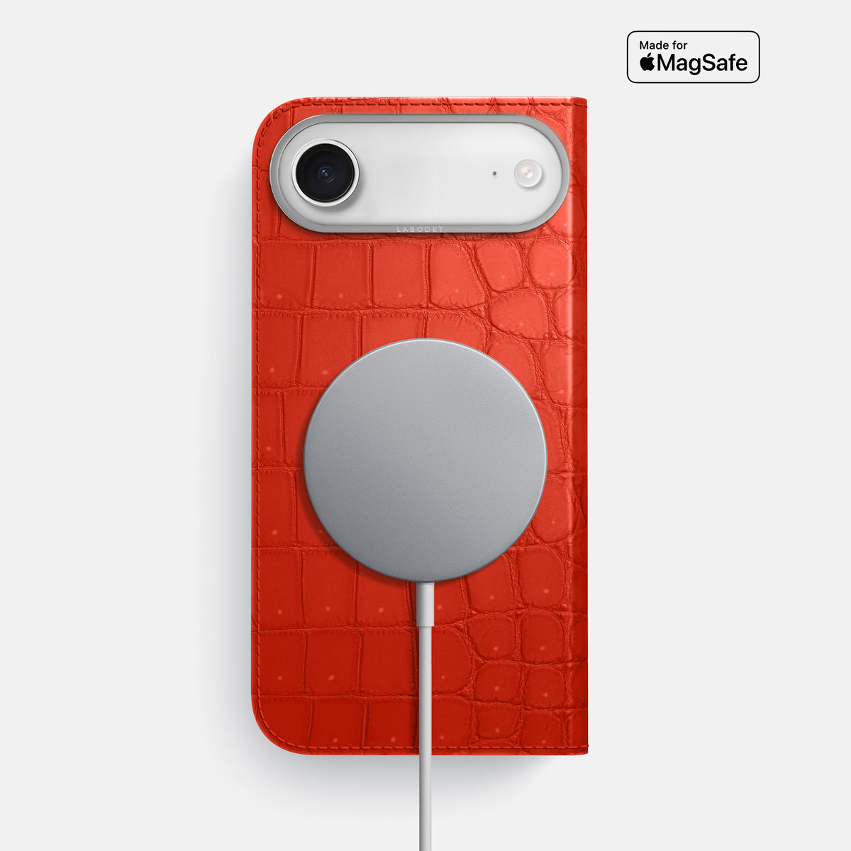 Folio Case For iPhone 17 Air In Porosus Crocodile -3 | Rust-Steel