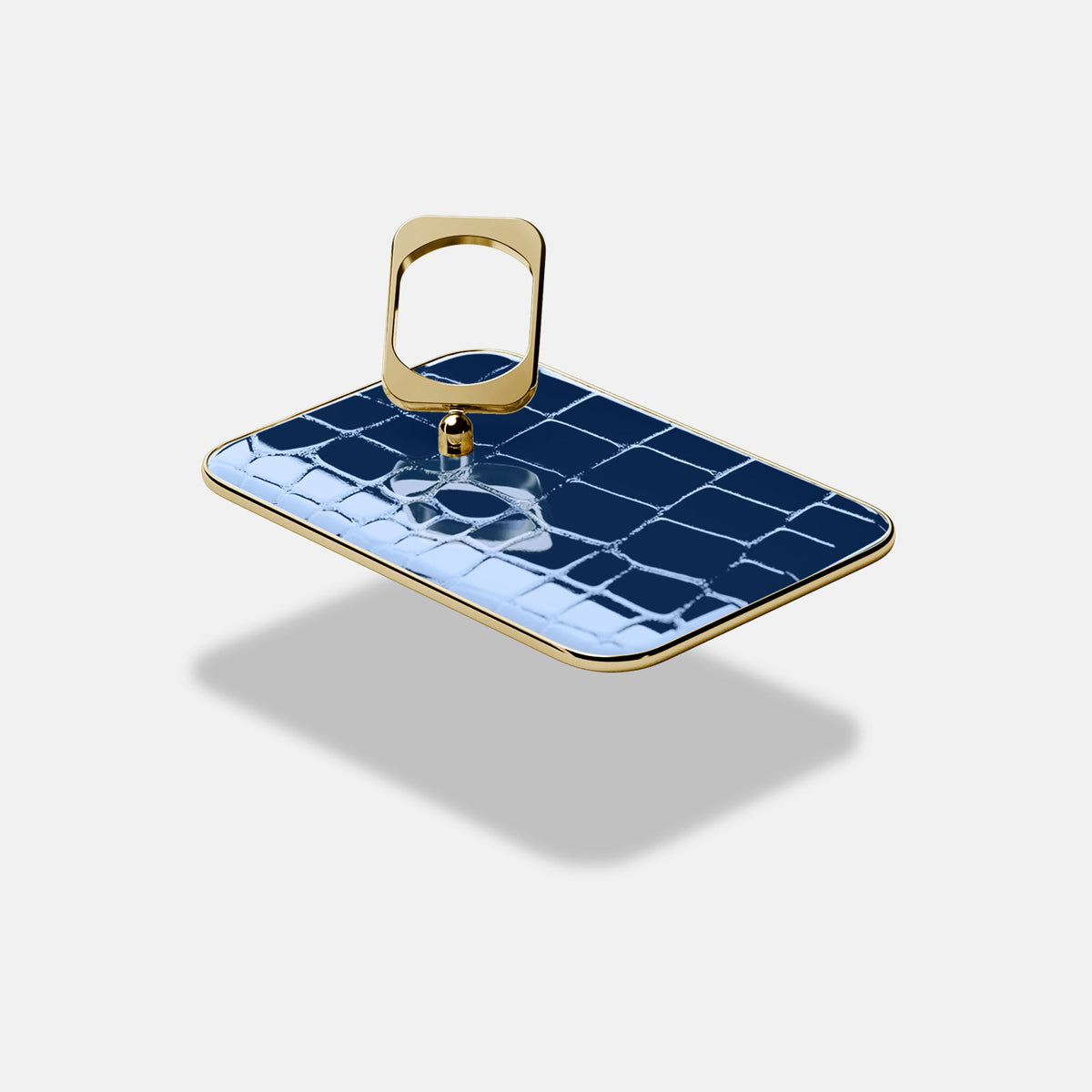 MagSafe Ring For iPhone 18 Pro In Shiny Alligator -4 | Mediterranean-Gold