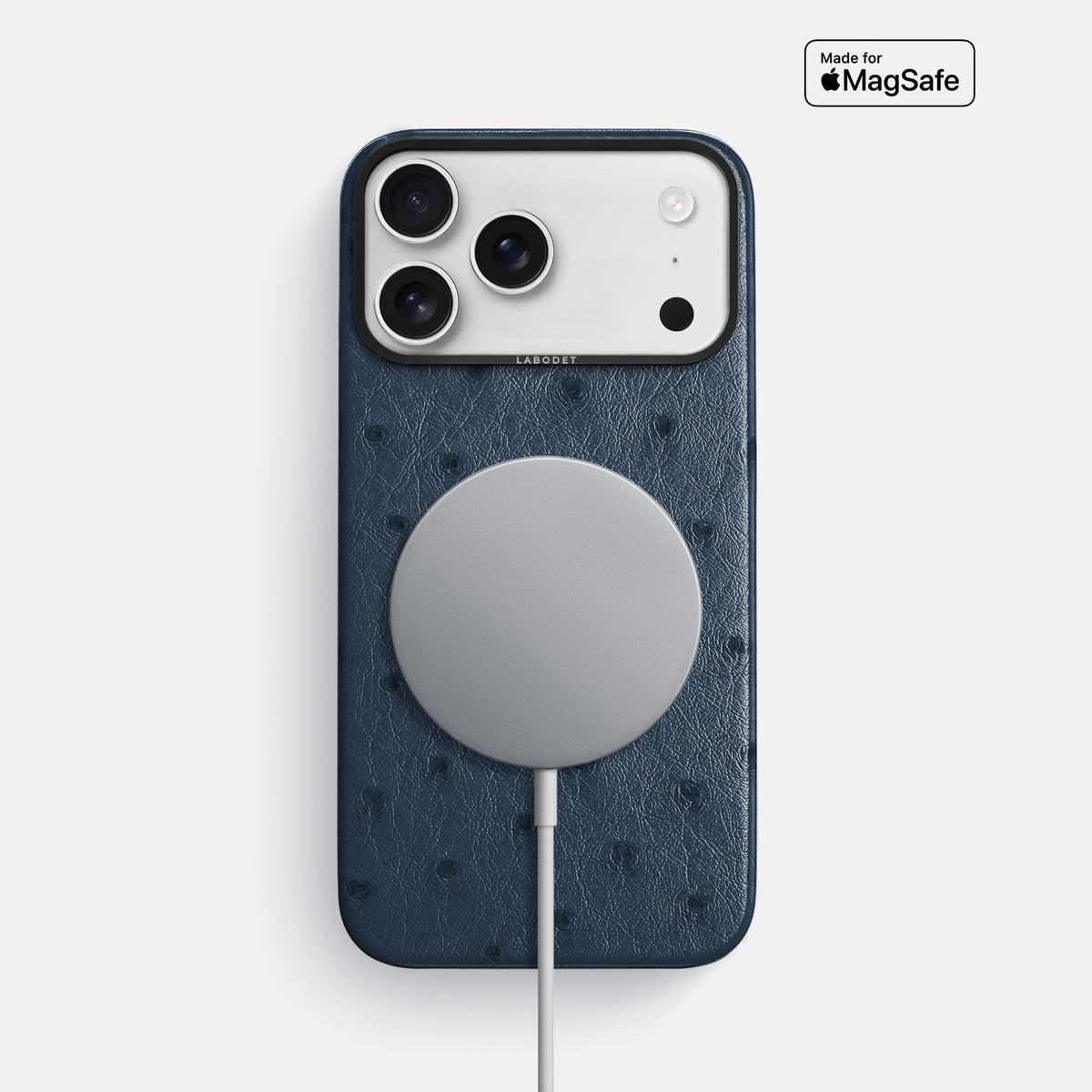 Classic Case For iPhone 17 Pro Max In Ostrich -5 | Navy-Blue-Black