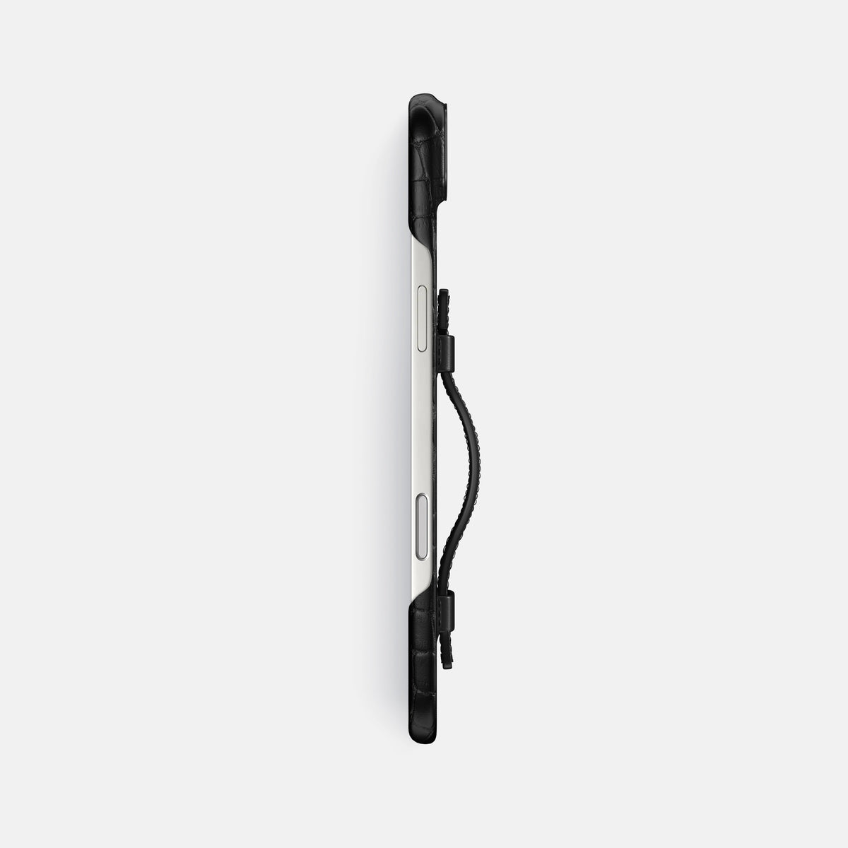 Handle Case For iPhone 17 Air In Alligator -3 | Black-Black