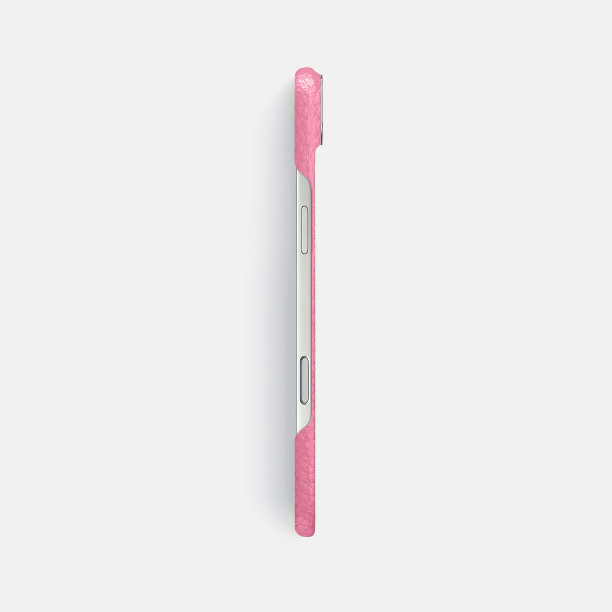 Classic Case For iPhone 17 Air In Calf -3 | Pink-Steel