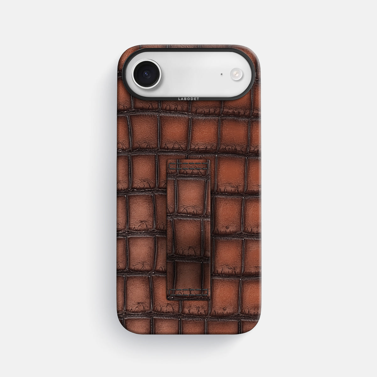 Finger Case For iPhone 17 Air In Patina Alligator -1 | Baobab-Black