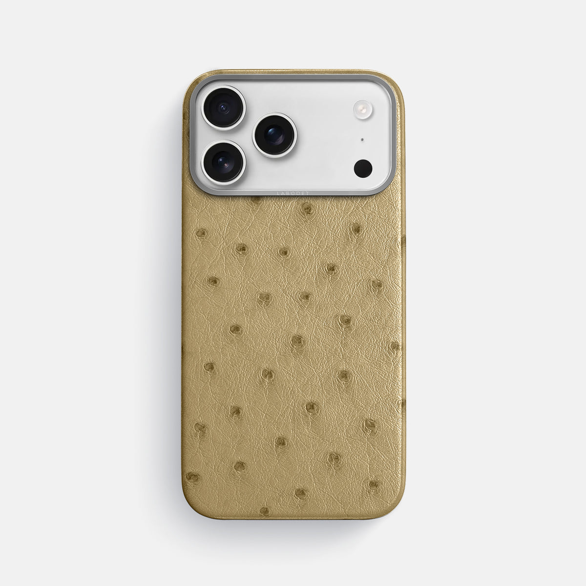 Classic Case For iPhone 17 Pro Max In Ostrich -1 | Desert-Sand-Steel