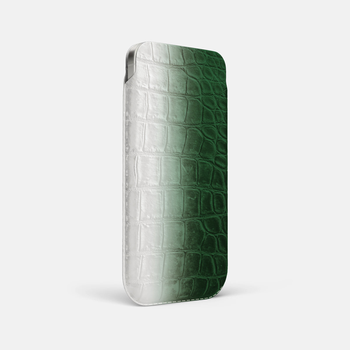 Pouch Case For iPhone 17 Air In Himalayan Crocodile -2 | Green