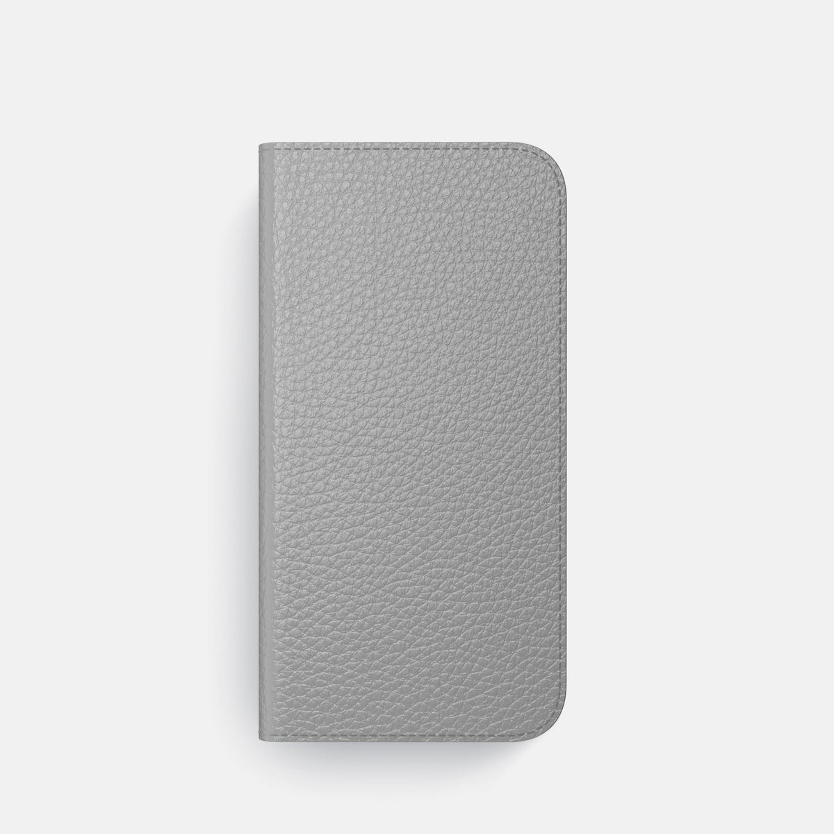 Folio Case For iPhone 18 Pro In Calf -4 | Nuage-Steel