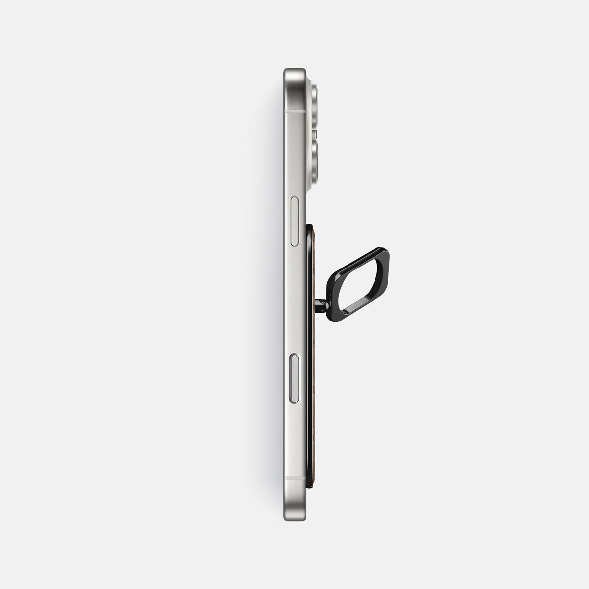 MagSafe Ring For iPhone 17 Pro Max In Porosus Crocodile -3 | Fur-Brown-Black