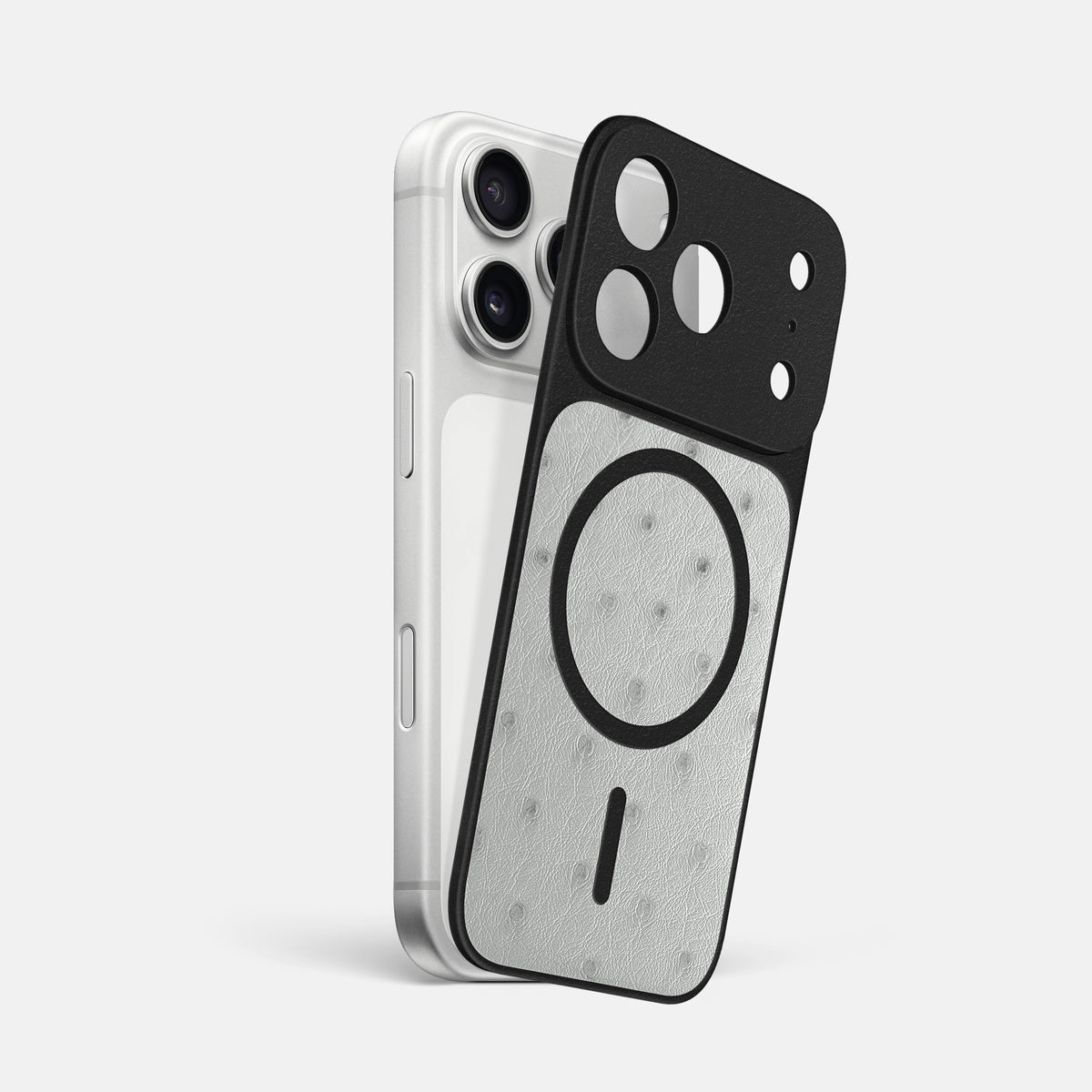 MagSafe Mask For iPhone 17 Pro Max In Ostrich -1 | White