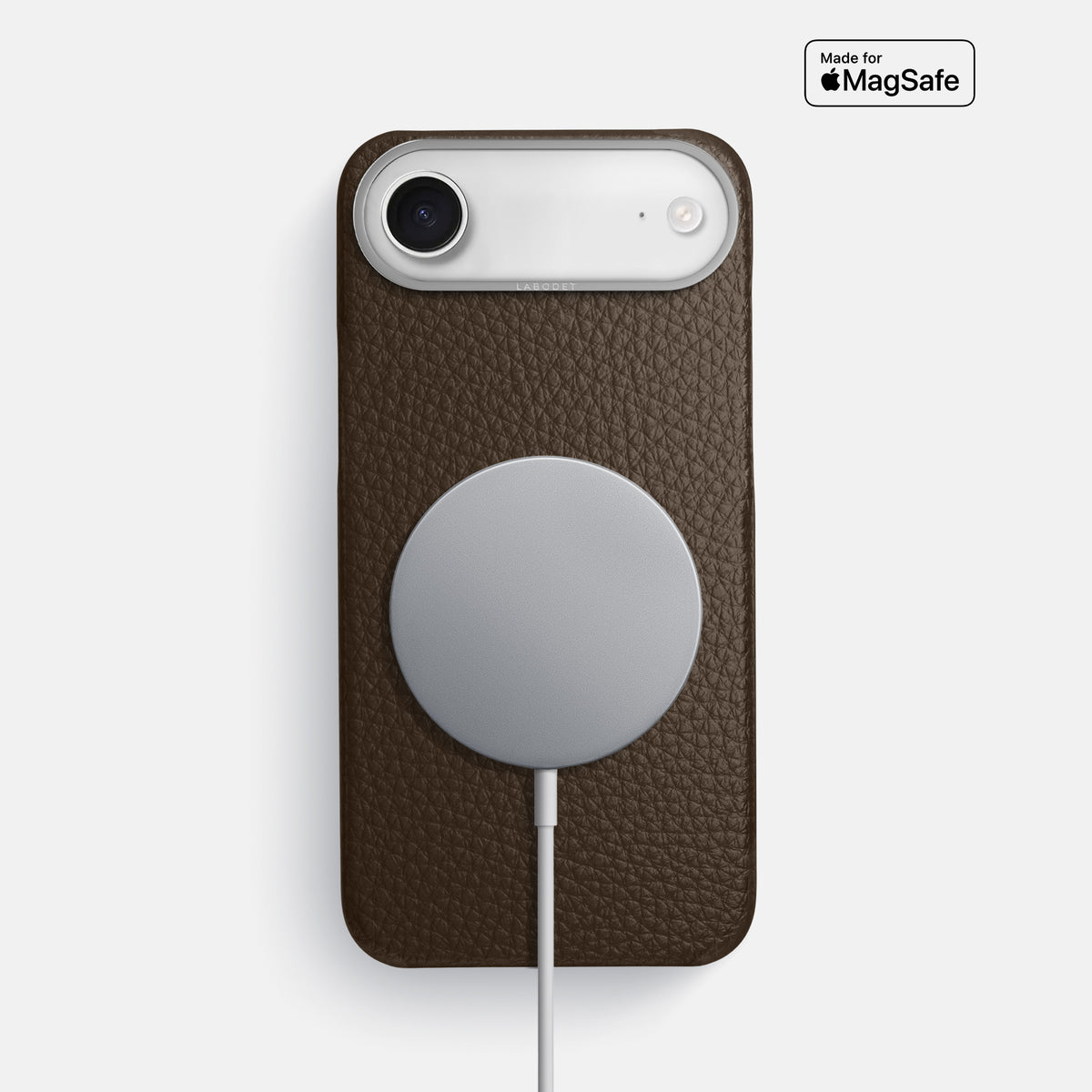 Classic Case For iPhone 17 Air In Calf -5 | Dark-Brown-Steel