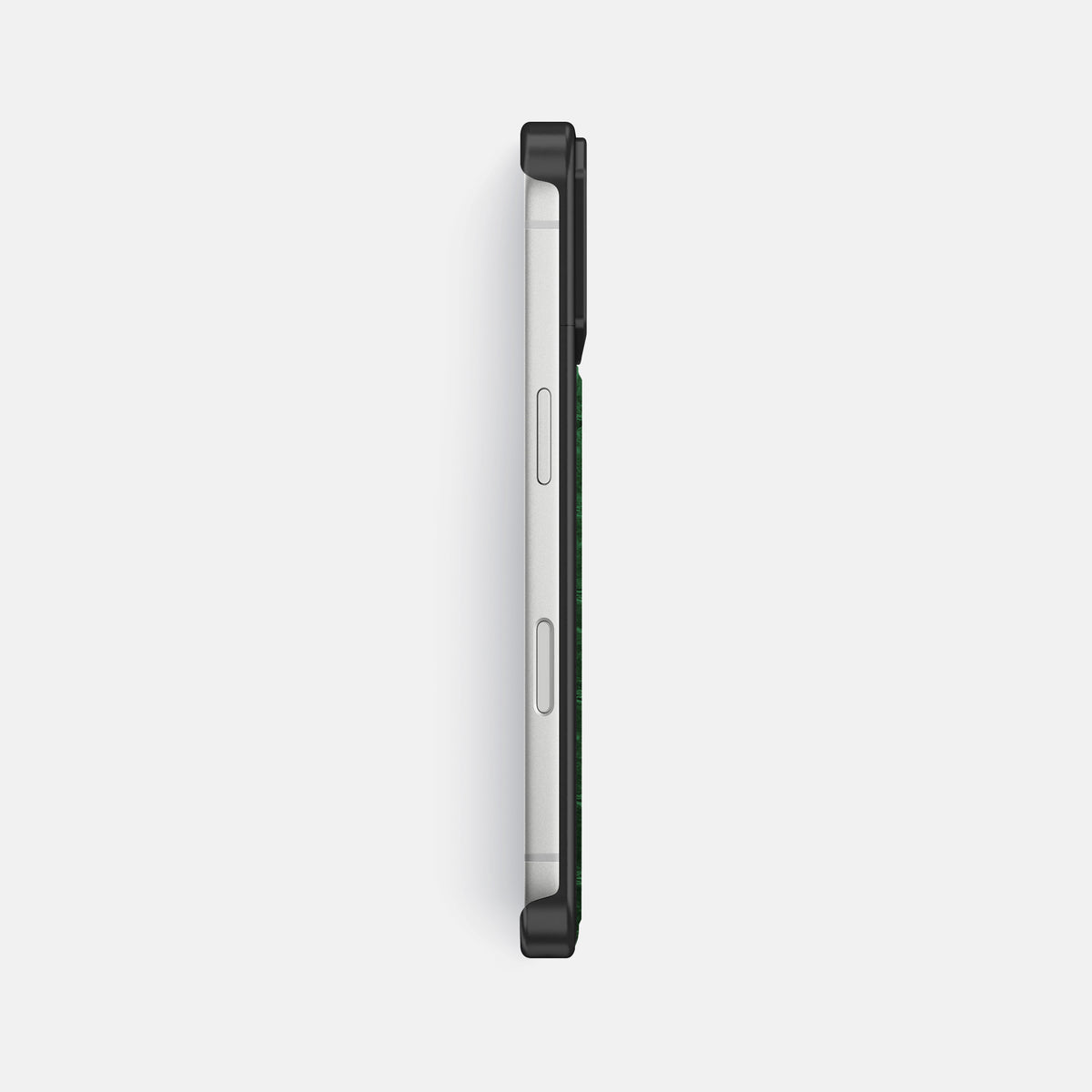Metal Case For iPhone 17 Pro Max In Himalayan Crocodile -3 | Green-Black