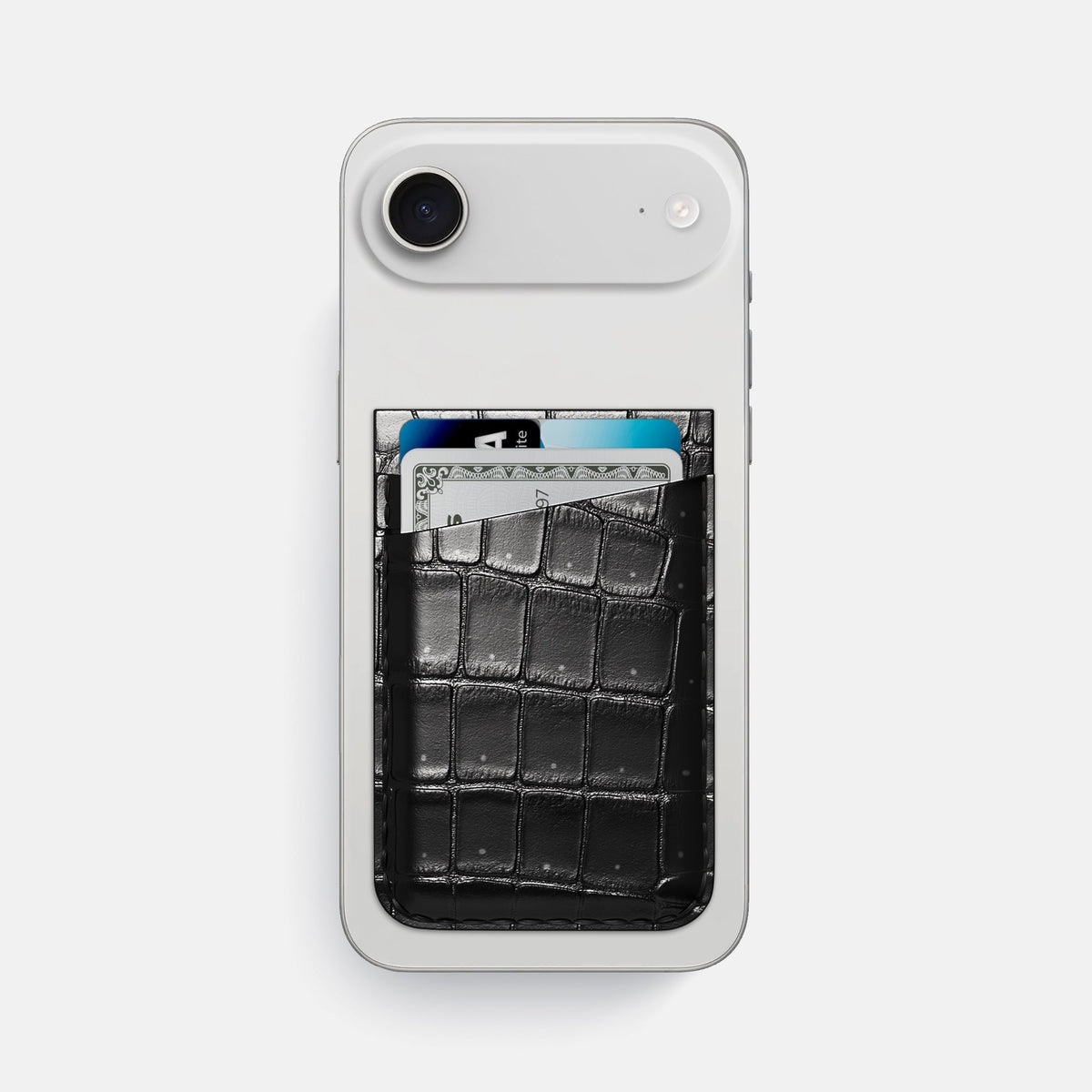 MagSafe Wallet For iPhone 17 Air In Porosus Crocodile