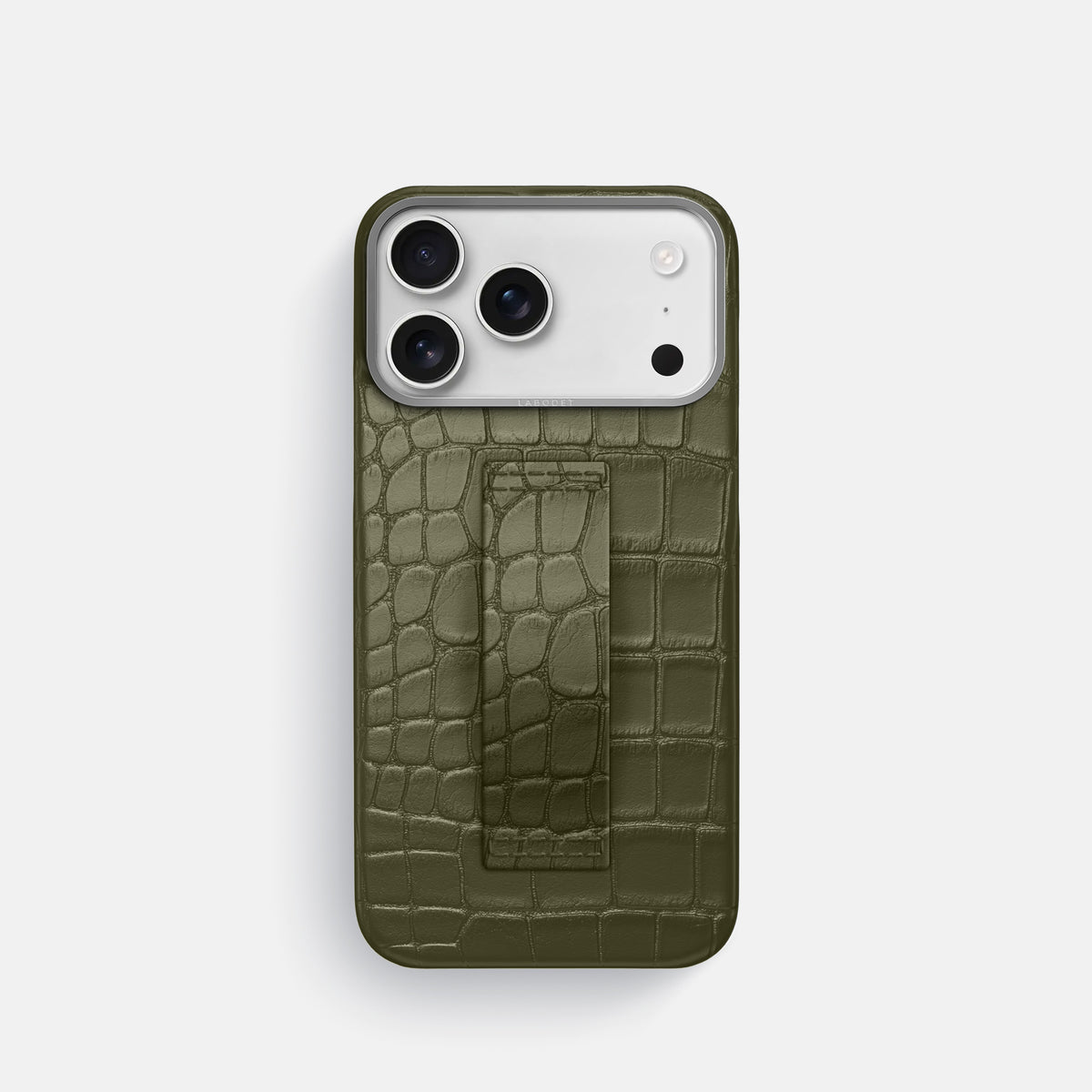 Finger Case For iPhone 17 Pro In Alligator -1 | Kaki-Green-Steel