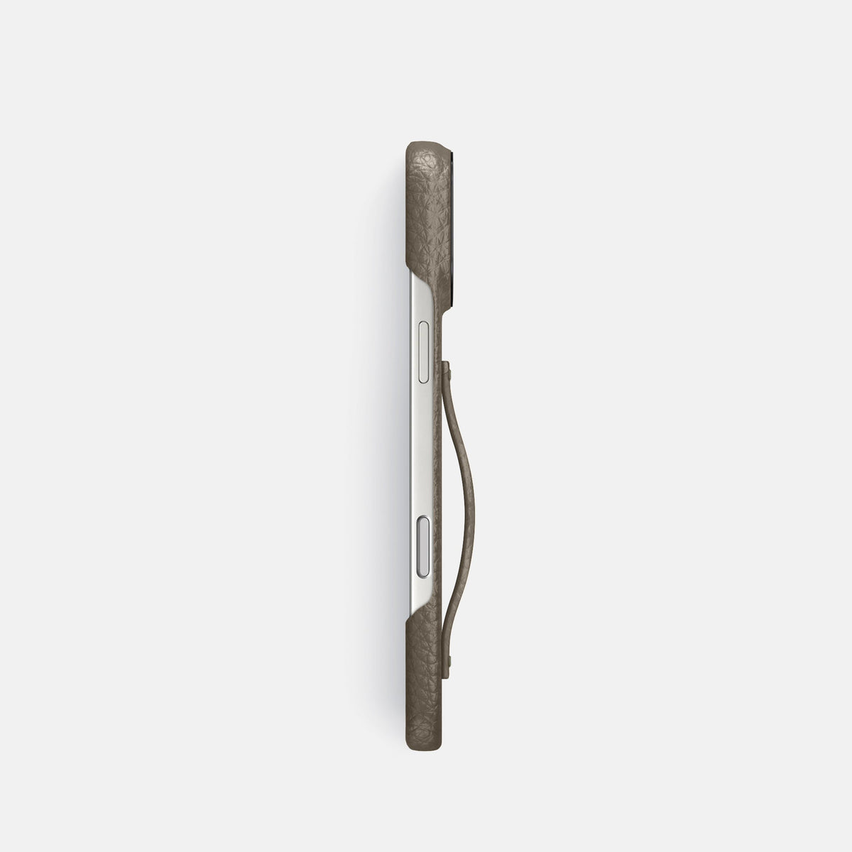 Finger Case For iPhone 18 Pro In Calf -3 | Taupe-Black