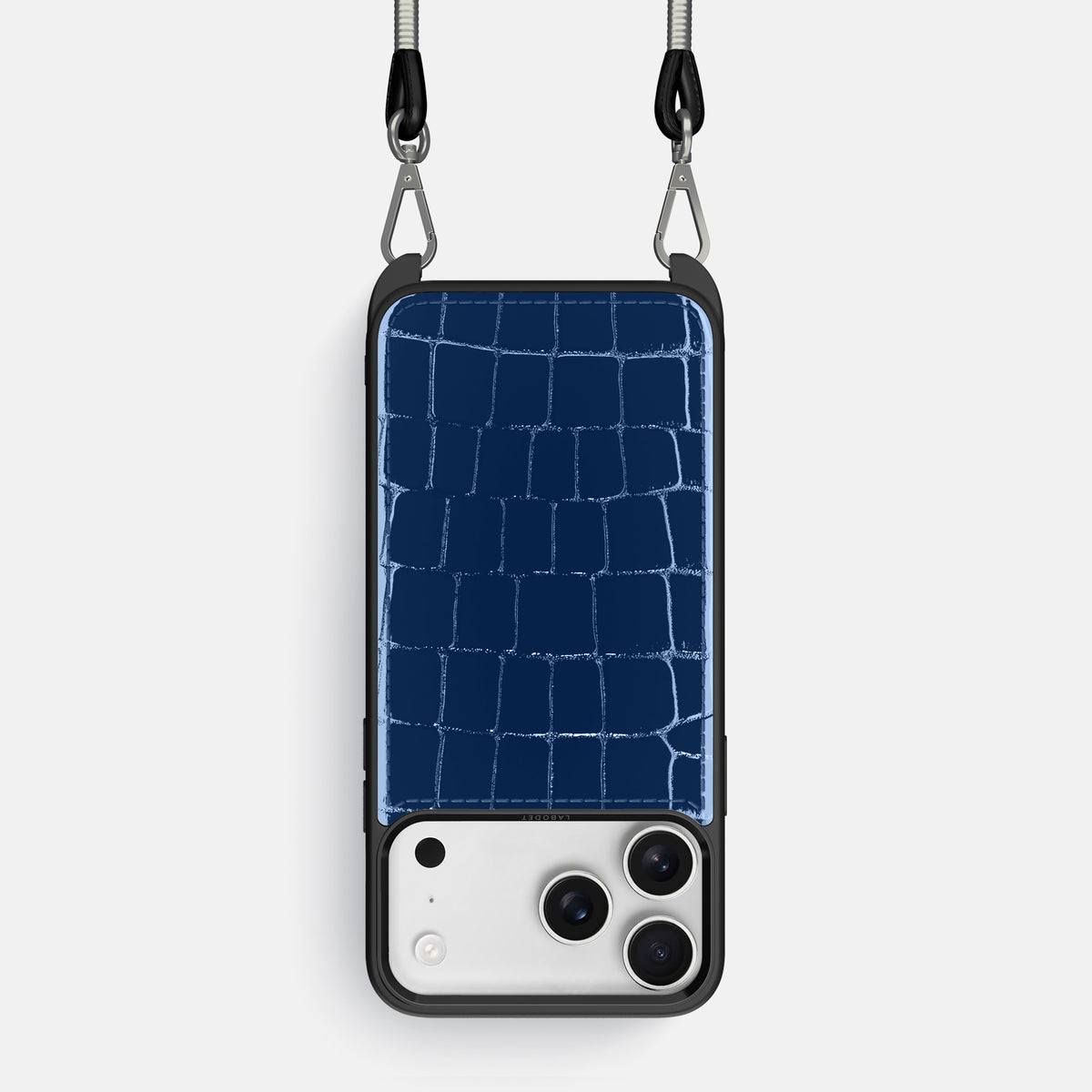 Crossbody Sport Case For iPhone 17 Pro In Shiny Alligator -1 | Mediterranean